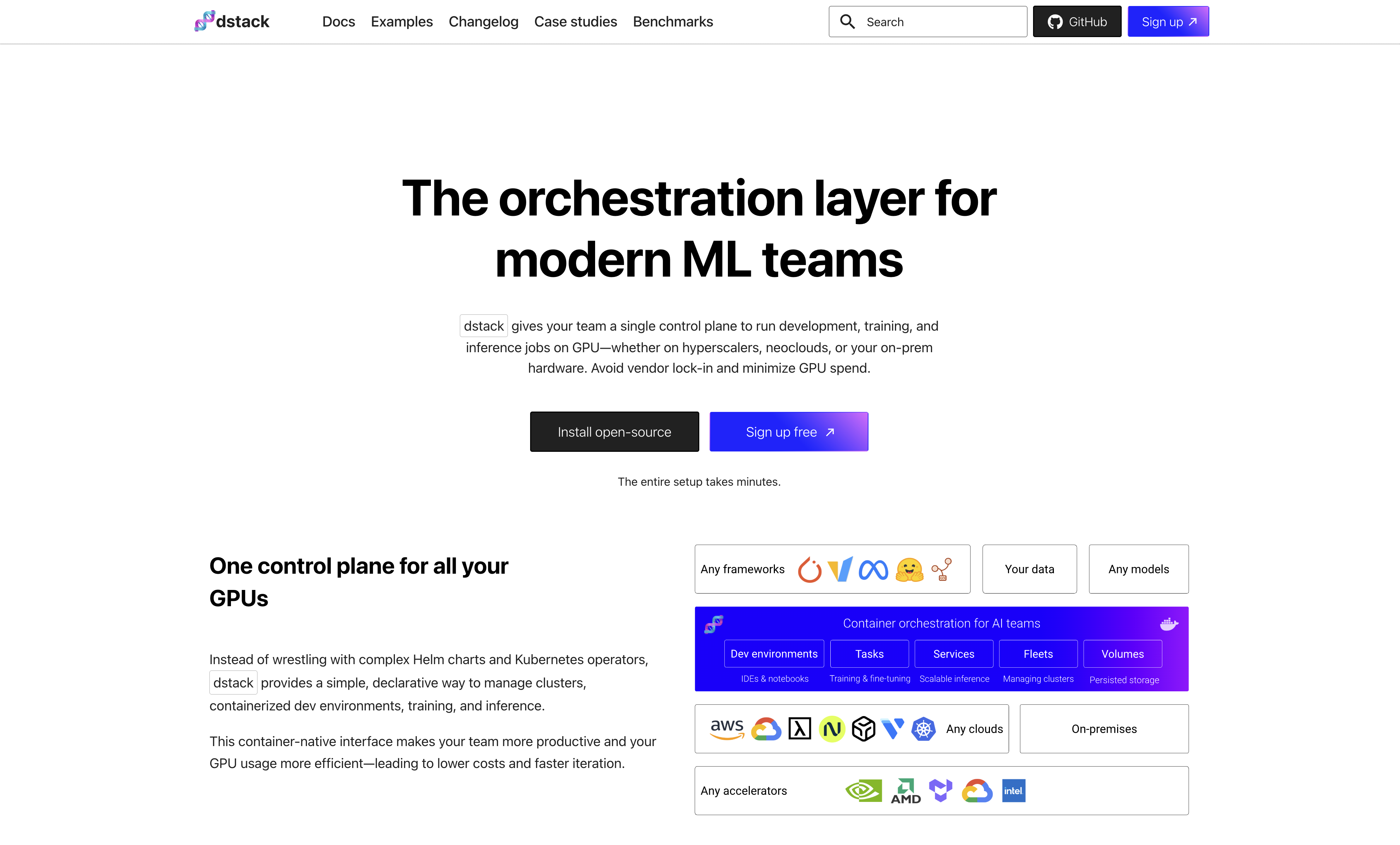 Dstack - Screenshot showing the interface and features of this AI tool