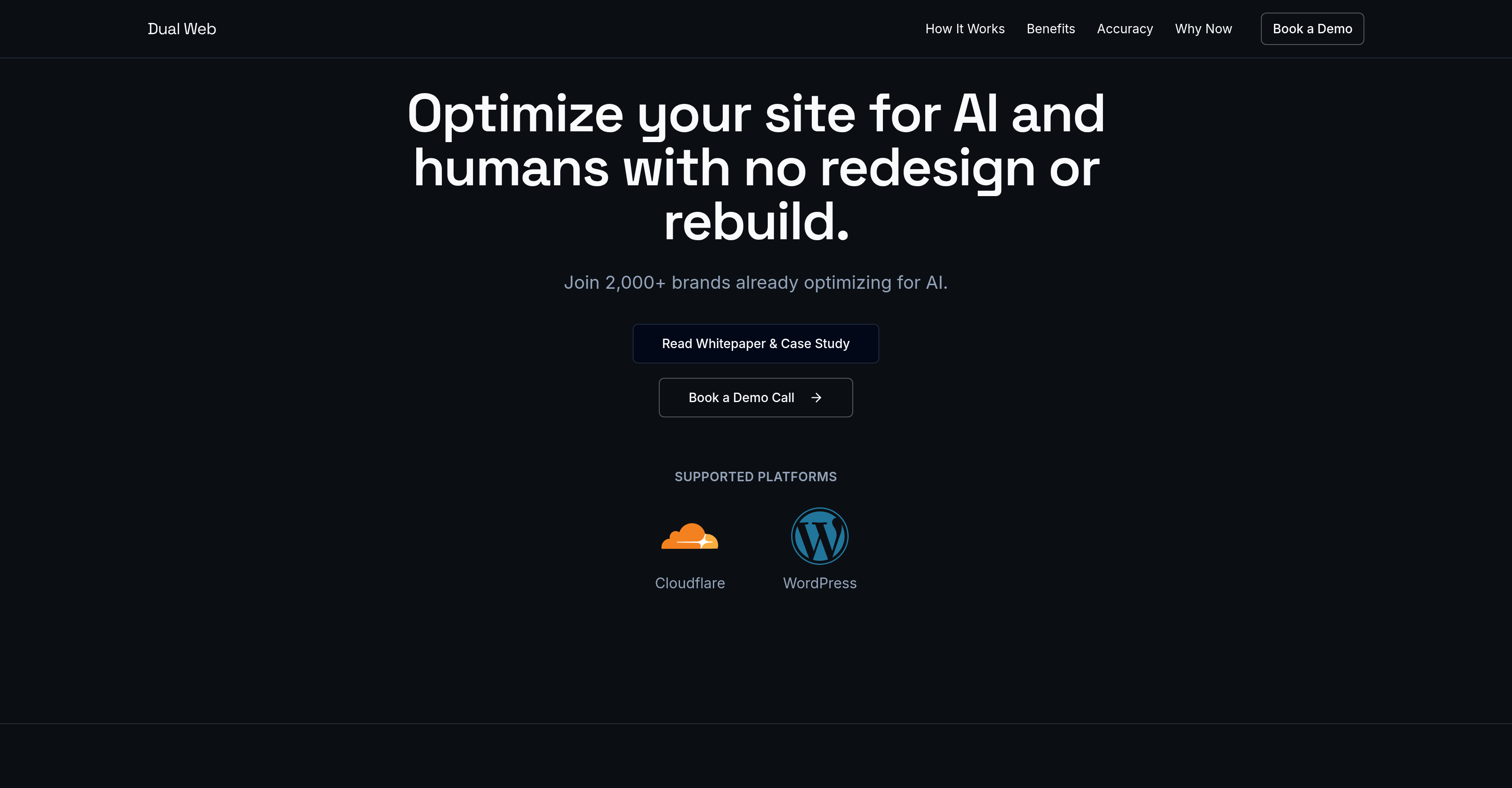 Dual Web - Screenshot showing the interface and features of this AI tool