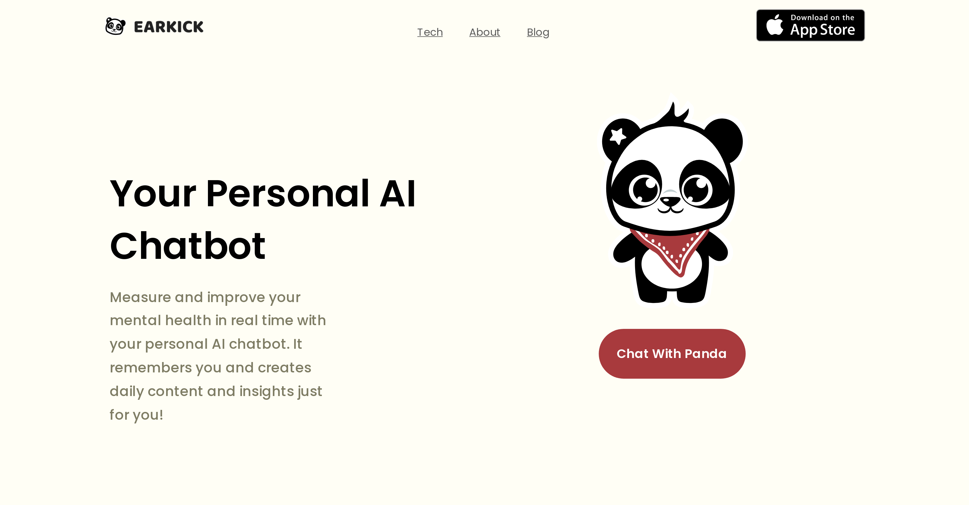 Earkick - AI Therapist - Screenshot showing the interface and features of this AI tool