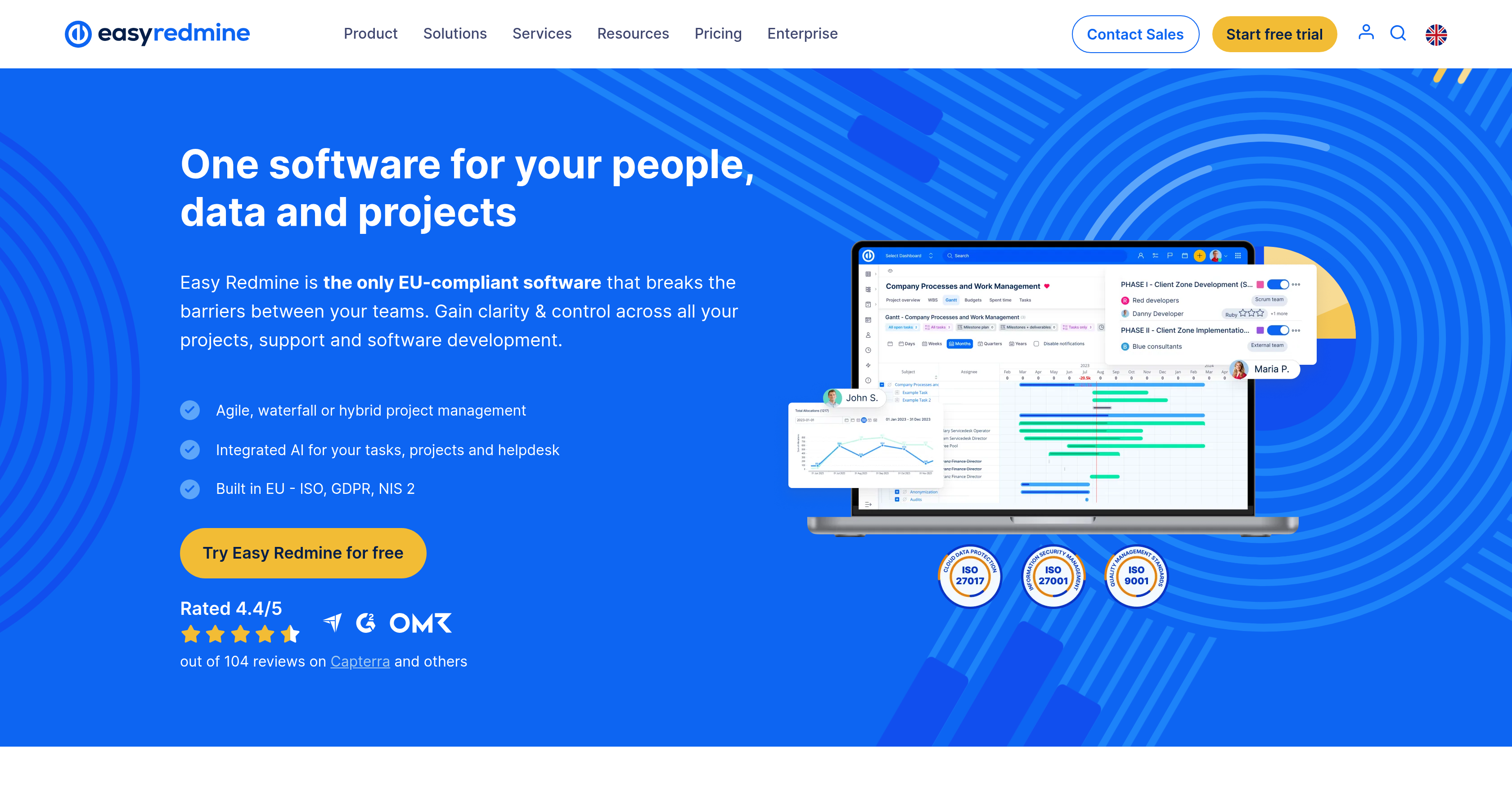 Easy Redmine - Screenshot showing the interface and features of this AI tool