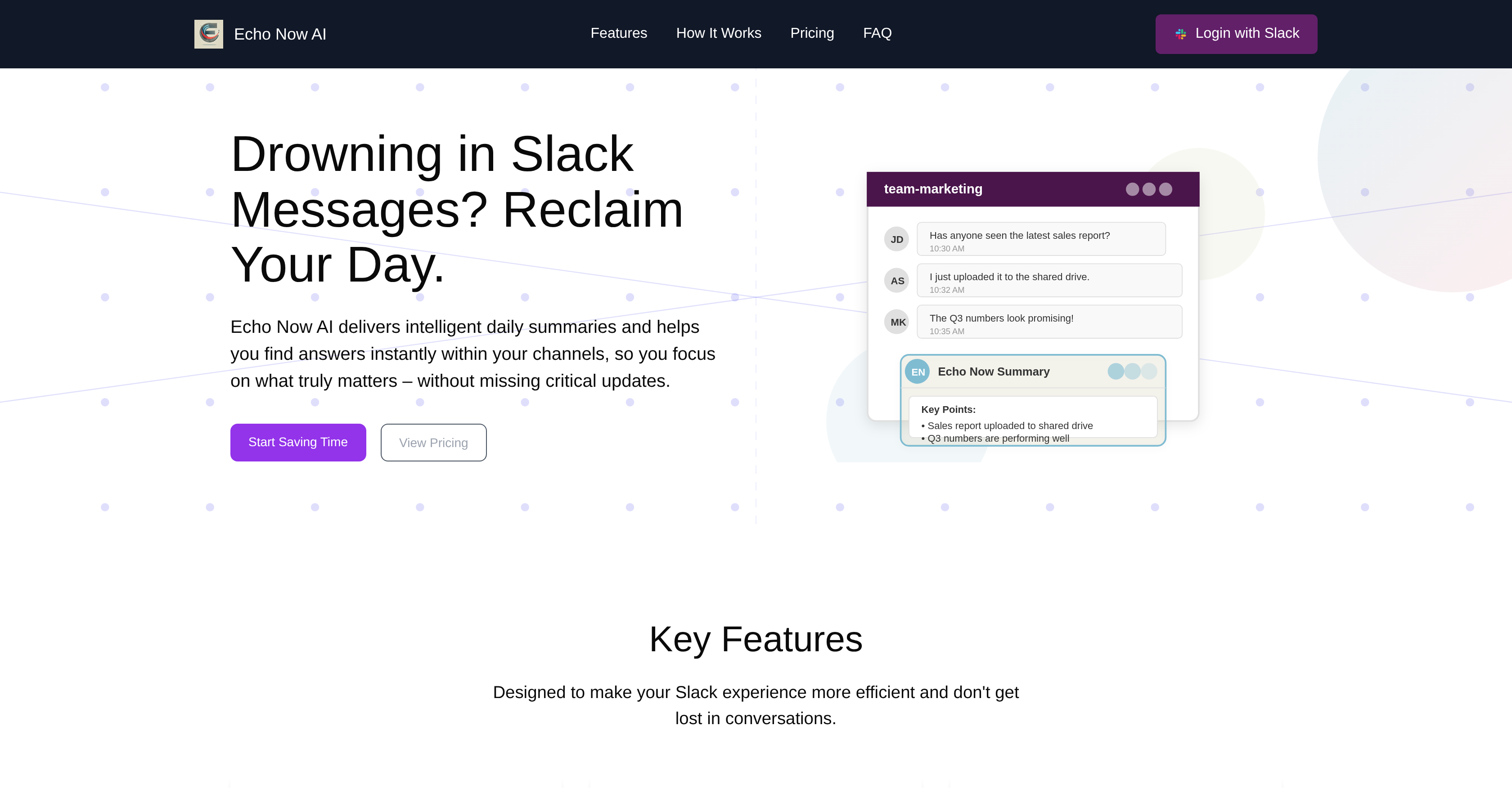 Echo Now AI - Screenshot showing the interface and features of this AI tool
