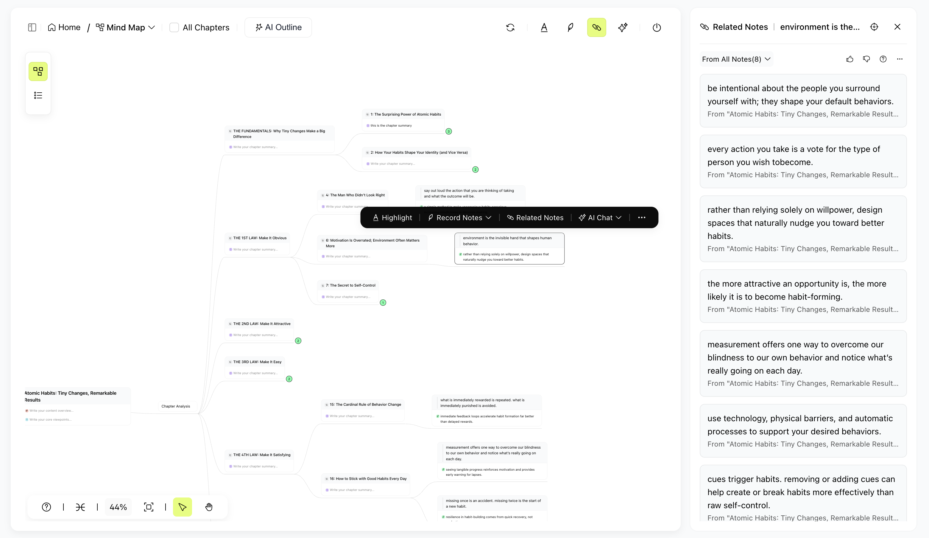 EchoRead: AI Reading Notes - Screenshot showing the interface and features of this AI tool