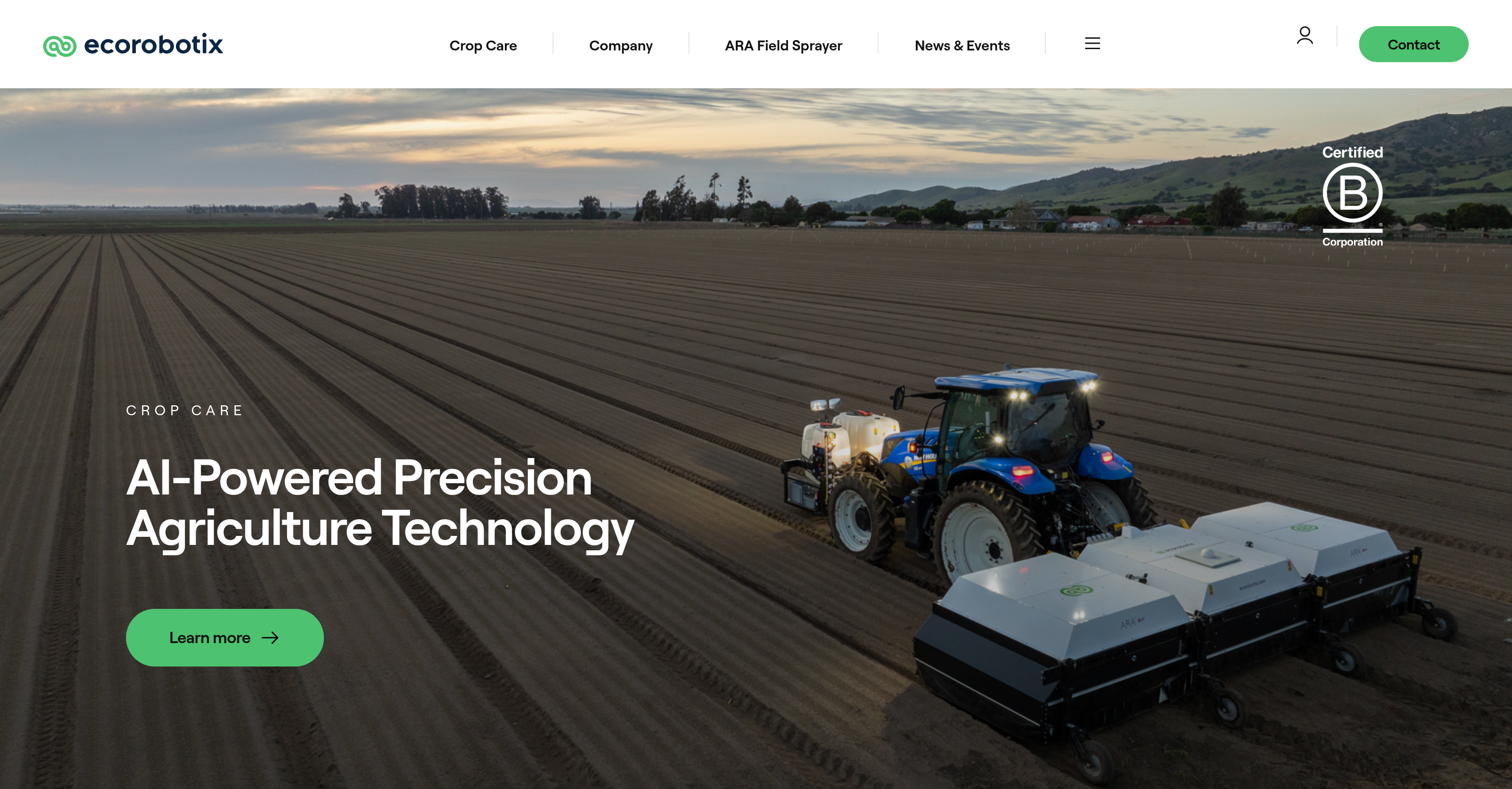 Ecorobotix ARA Sprayer - Screenshot showing the interface and features of this AI tool