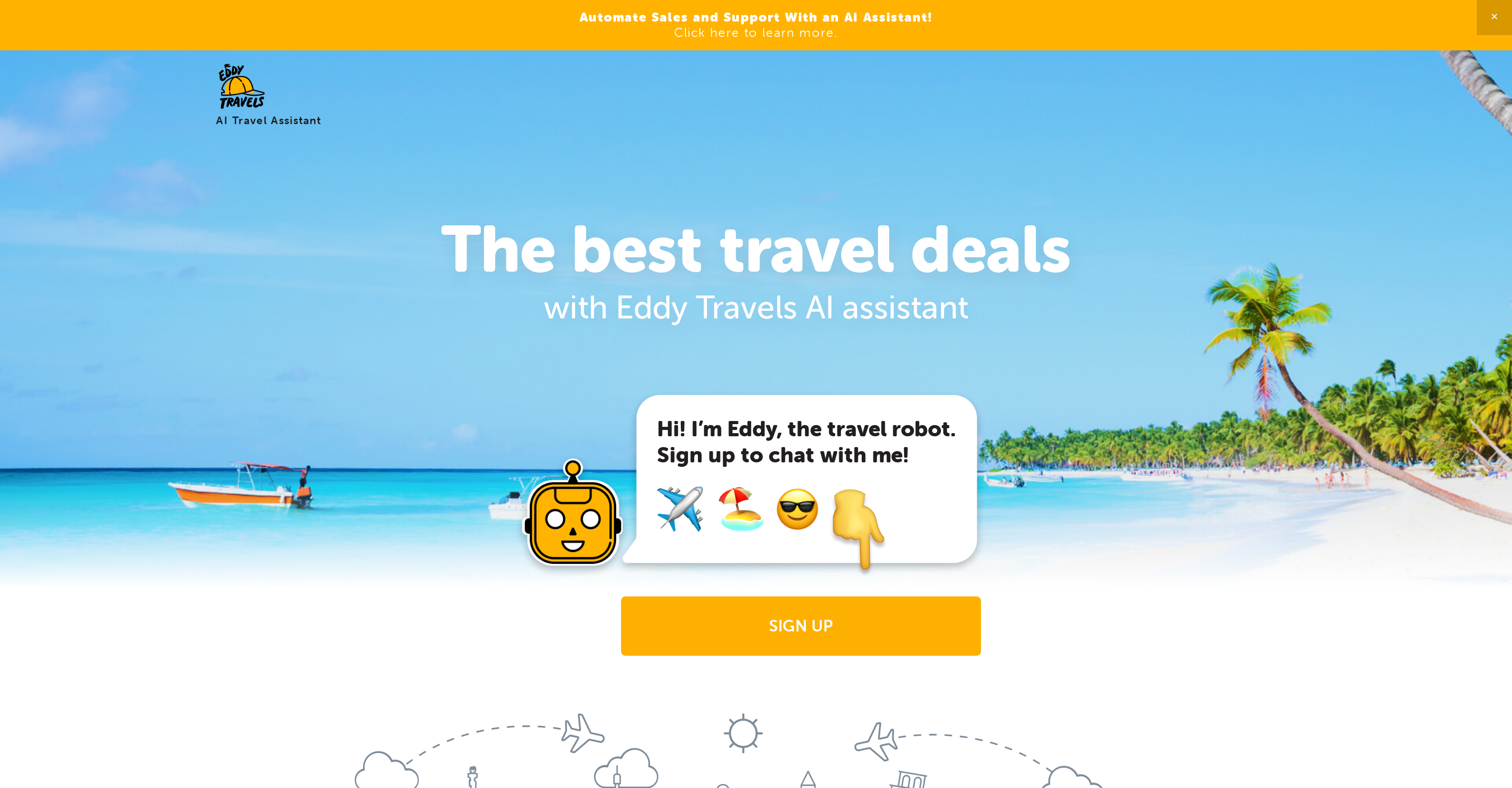 Eddy Travels - Screenshot showing the interface and features of this AI tool