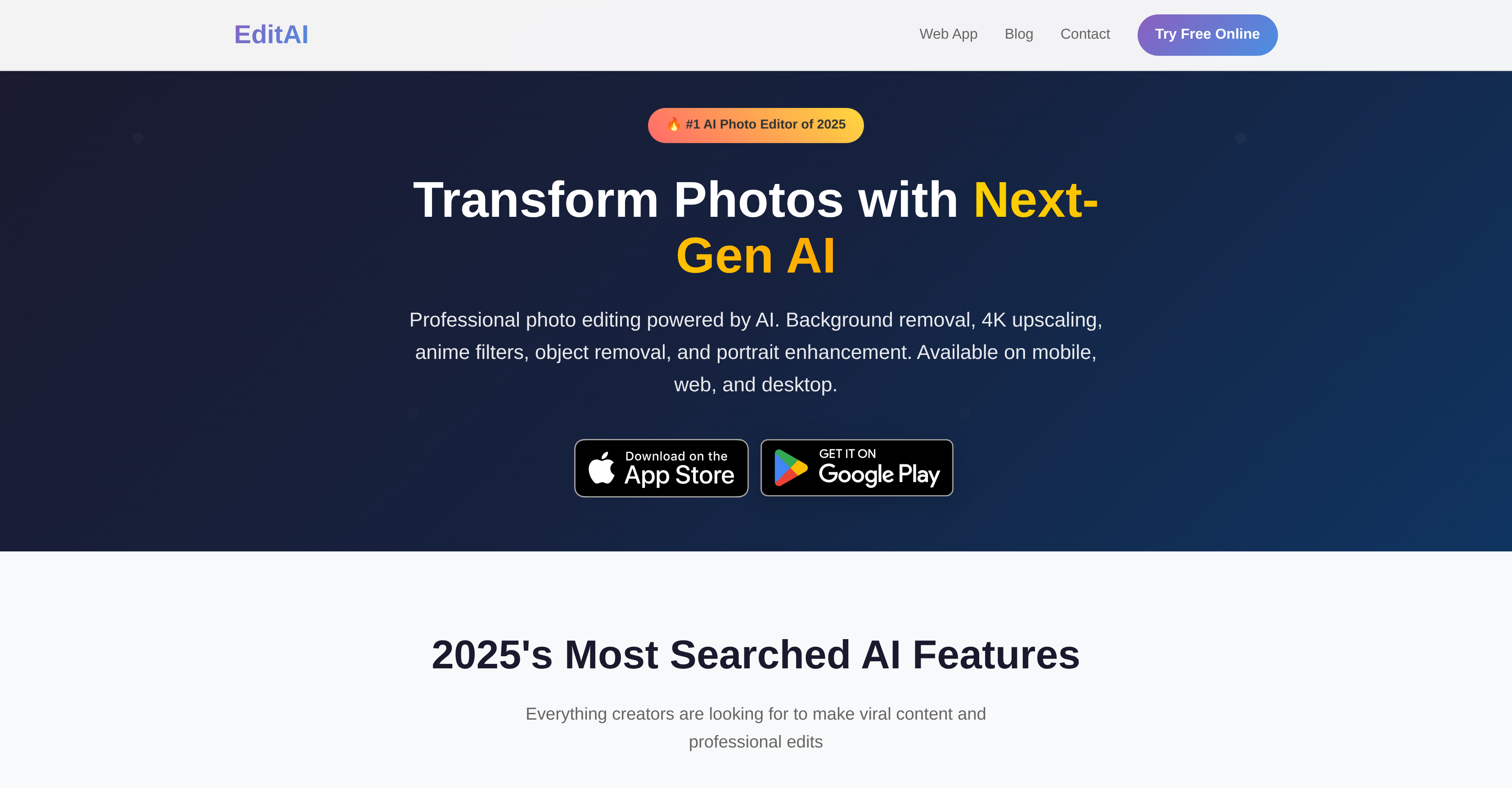 Editee - AI Photo Editor - Screenshot showing the interface and features of this AI tool