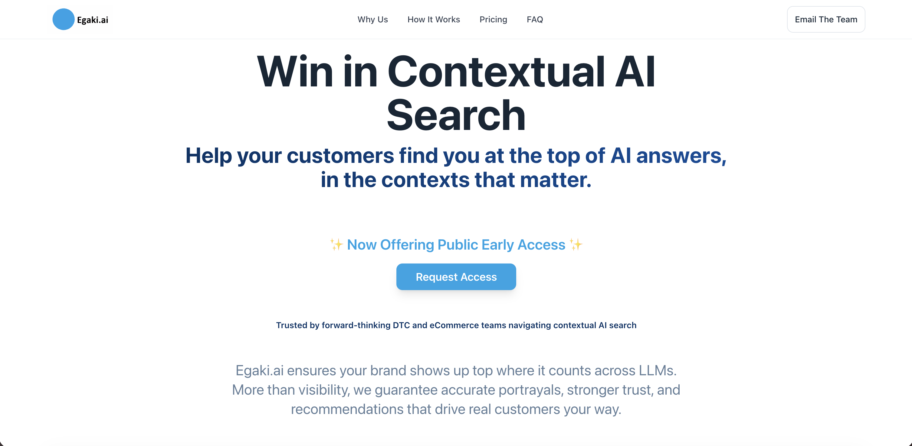 Egaki - Screenshot showing the interface and features of this AI tool