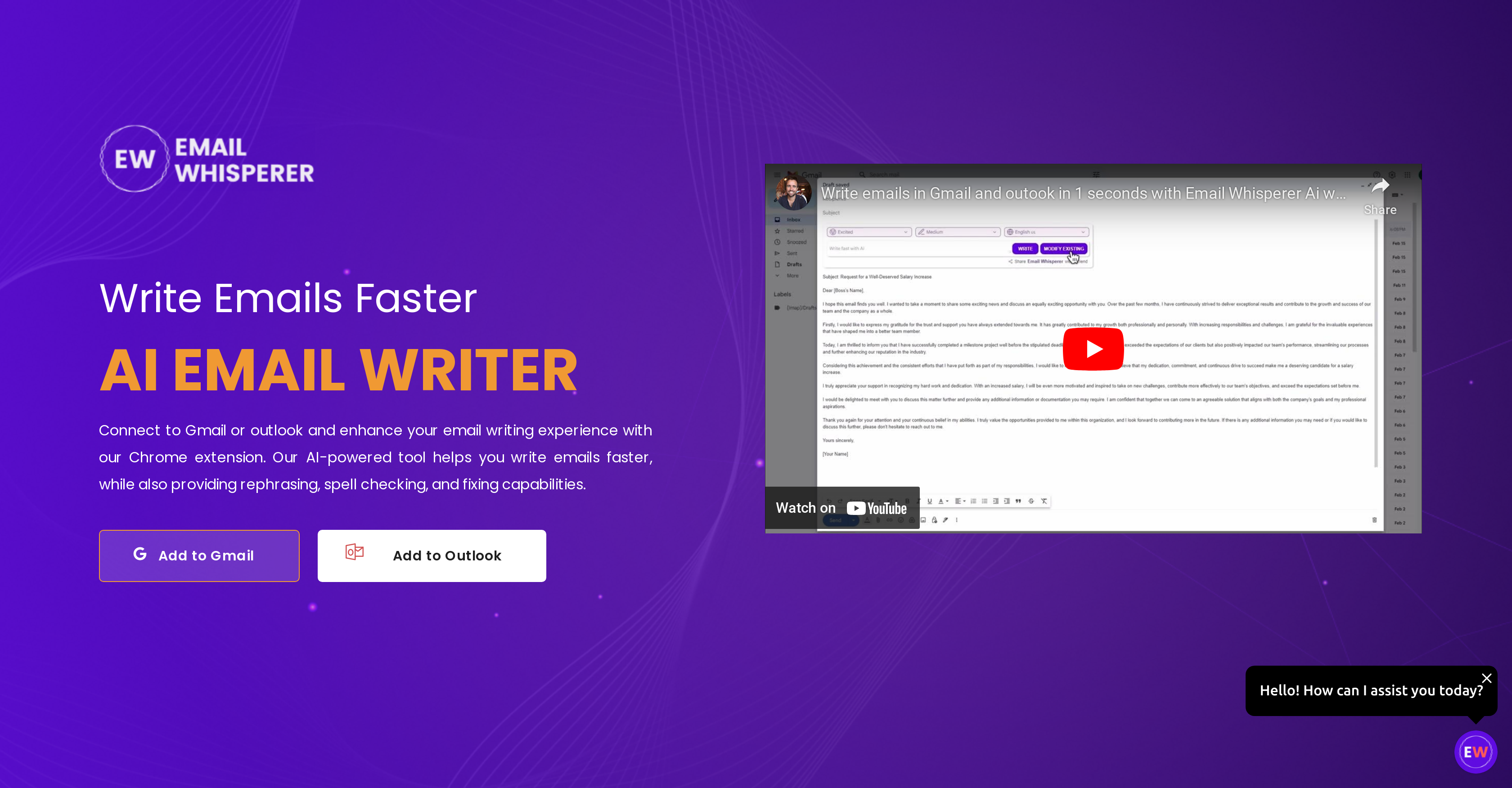 Email Whisperer - Screenshot showing the interface and features of this AI tool
