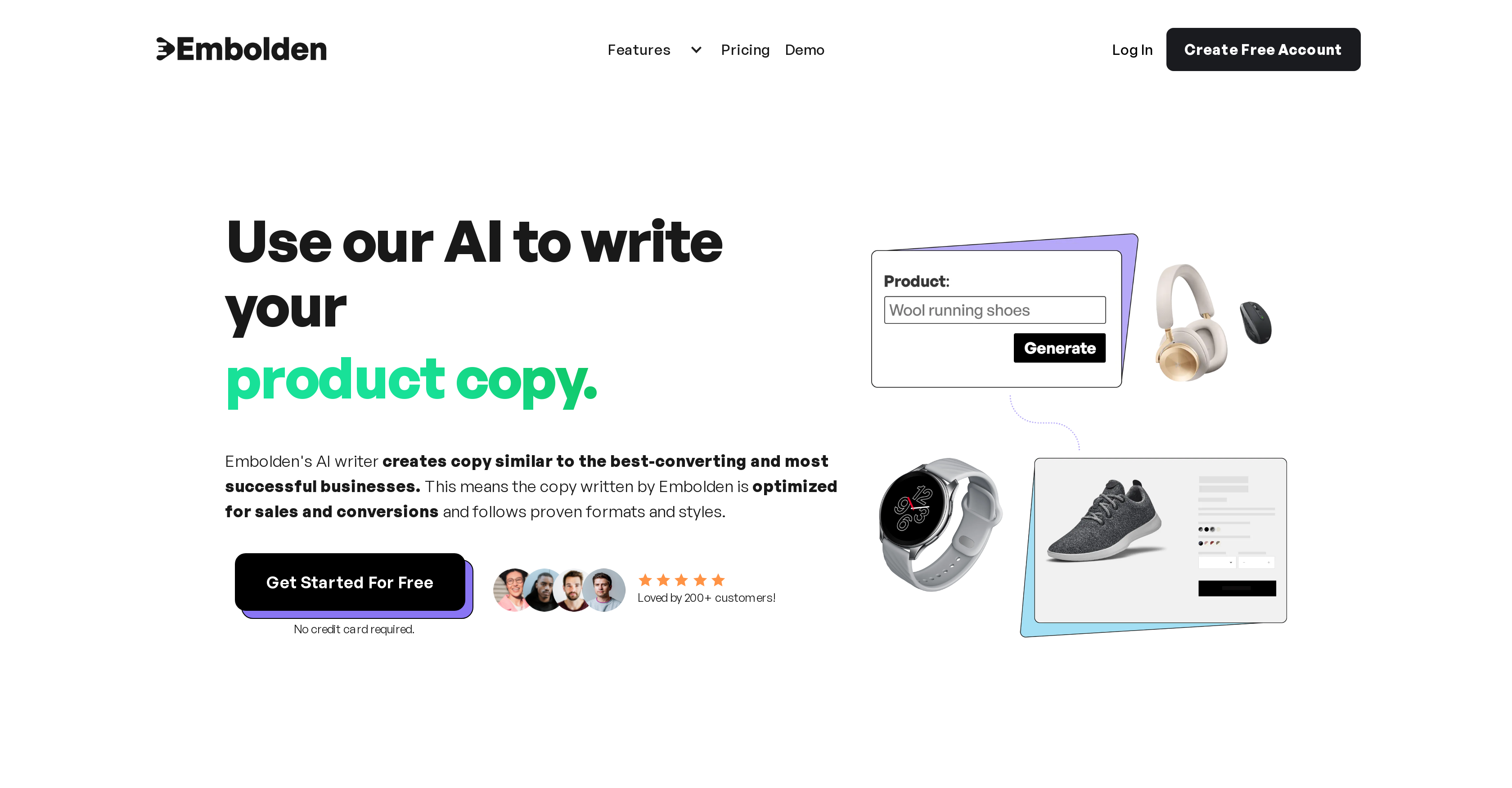 Embolden - Screenshot showing the interface and features of this AI tool