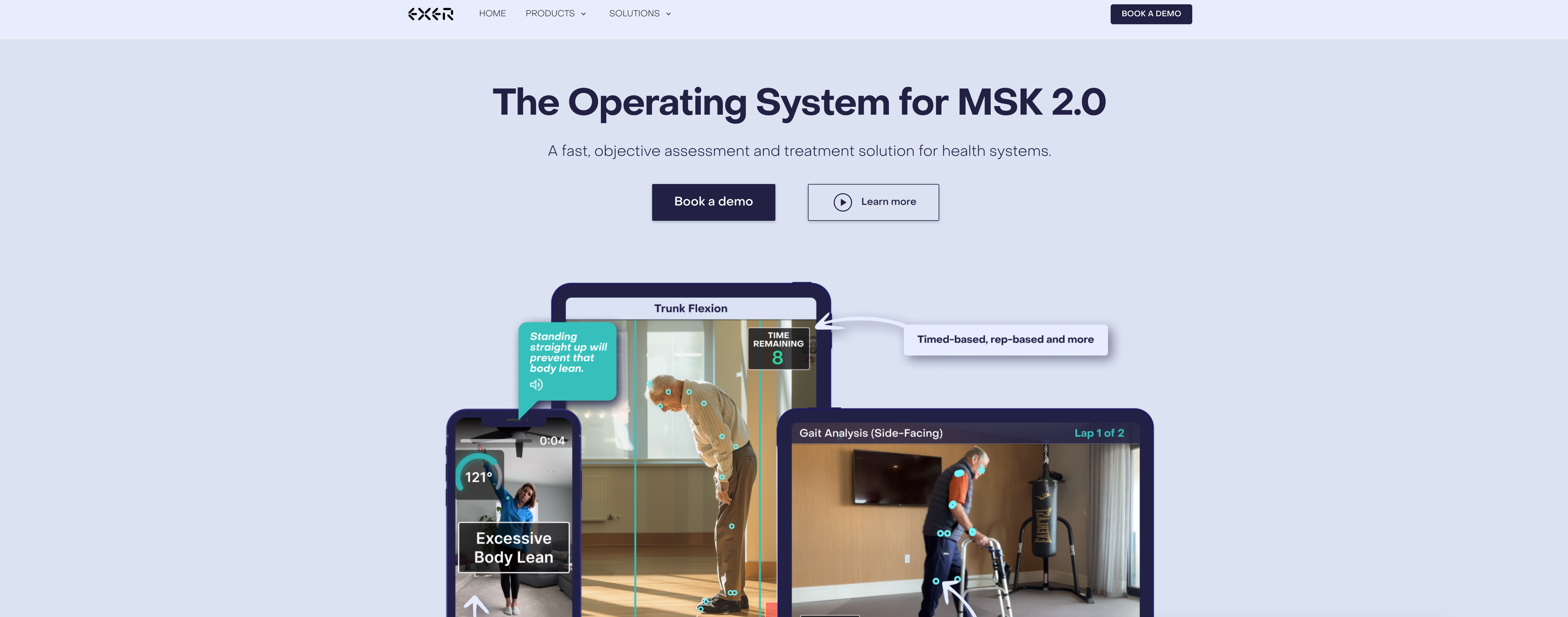 Exer AI - Screenshot showing the interface and features of this AI tool