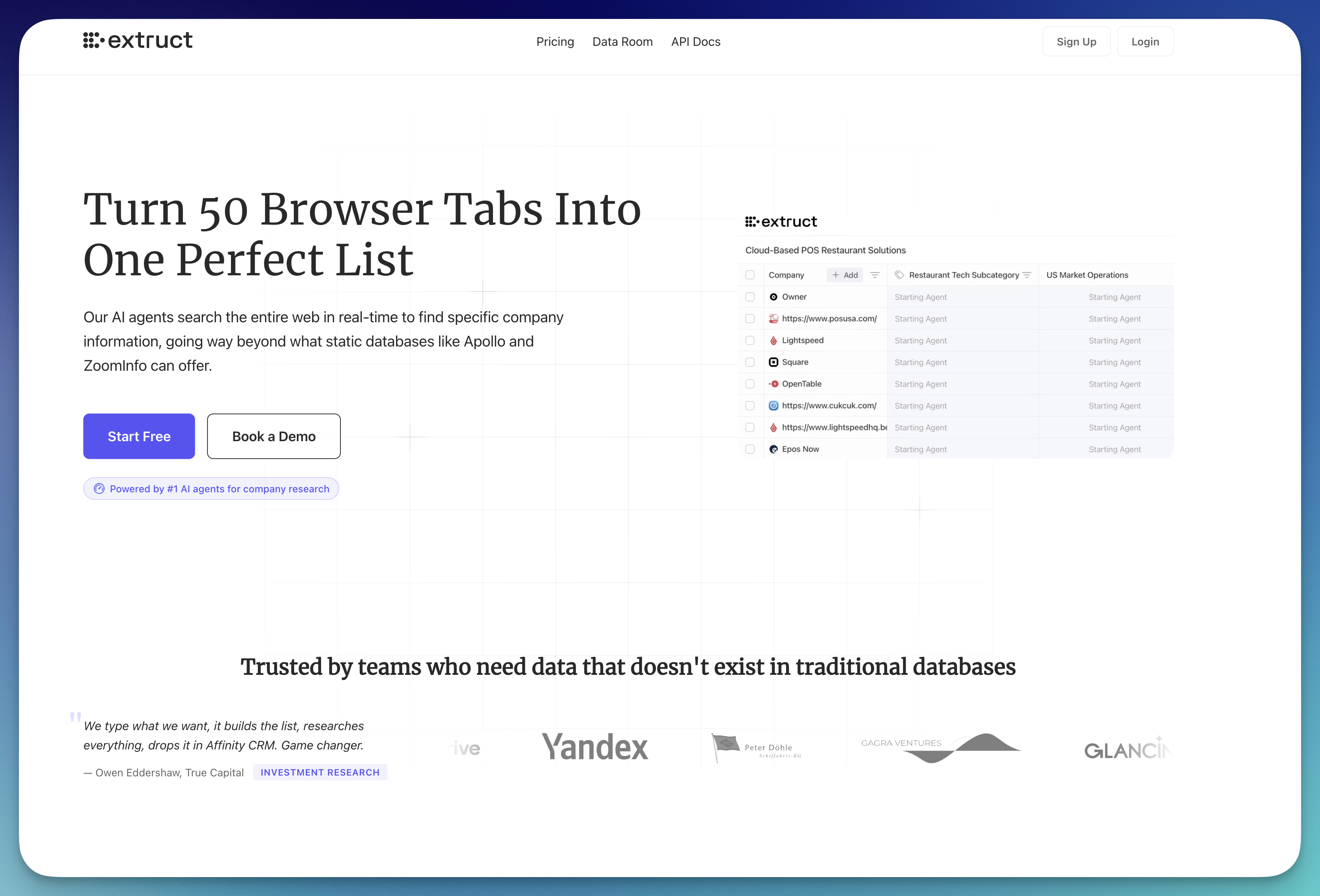 Extruct AIv3.1 - Screenshot showing the interface and features of this AI tool