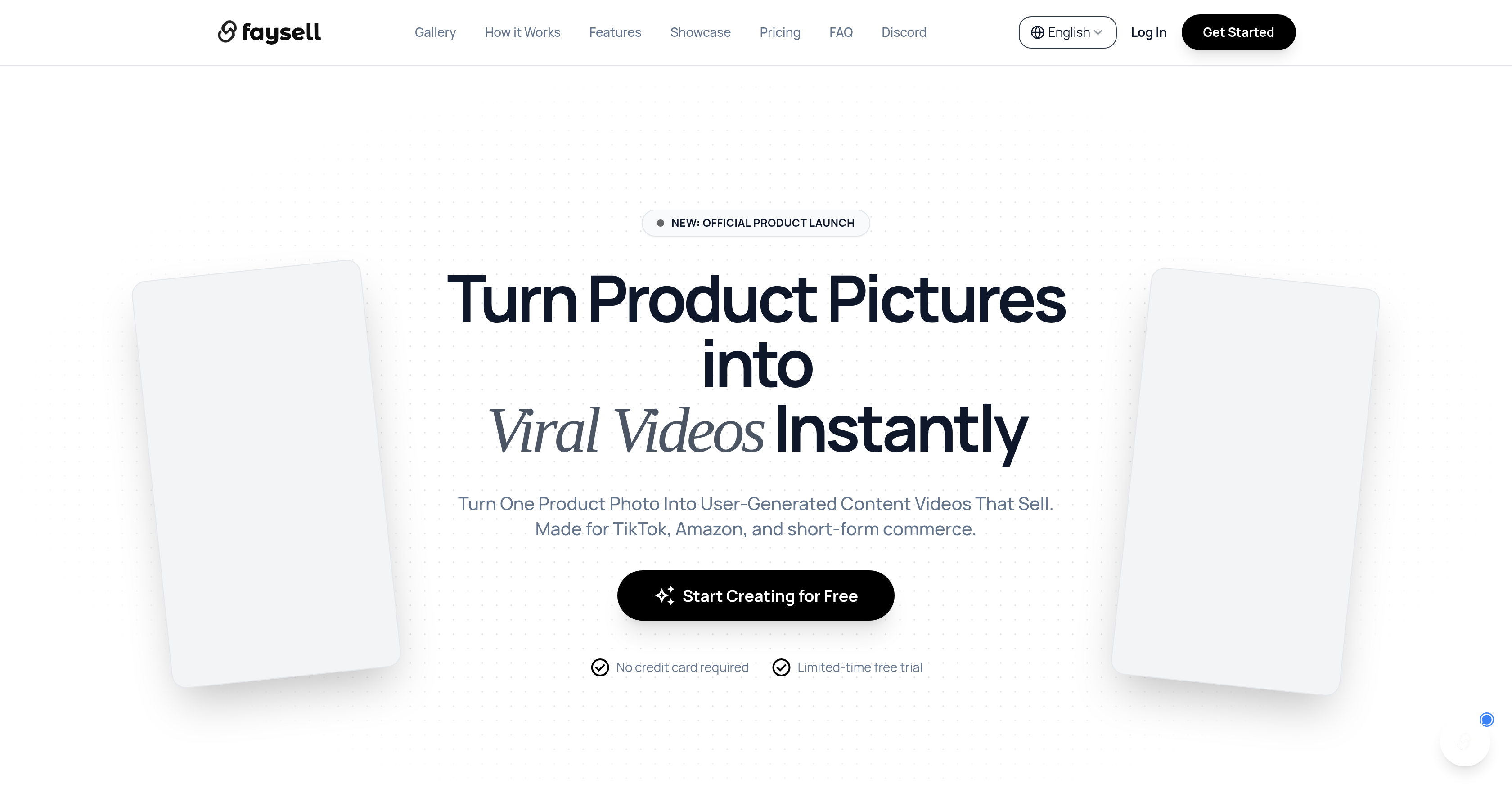 Faysell - Screenshot showing the interface and features of this AI tool