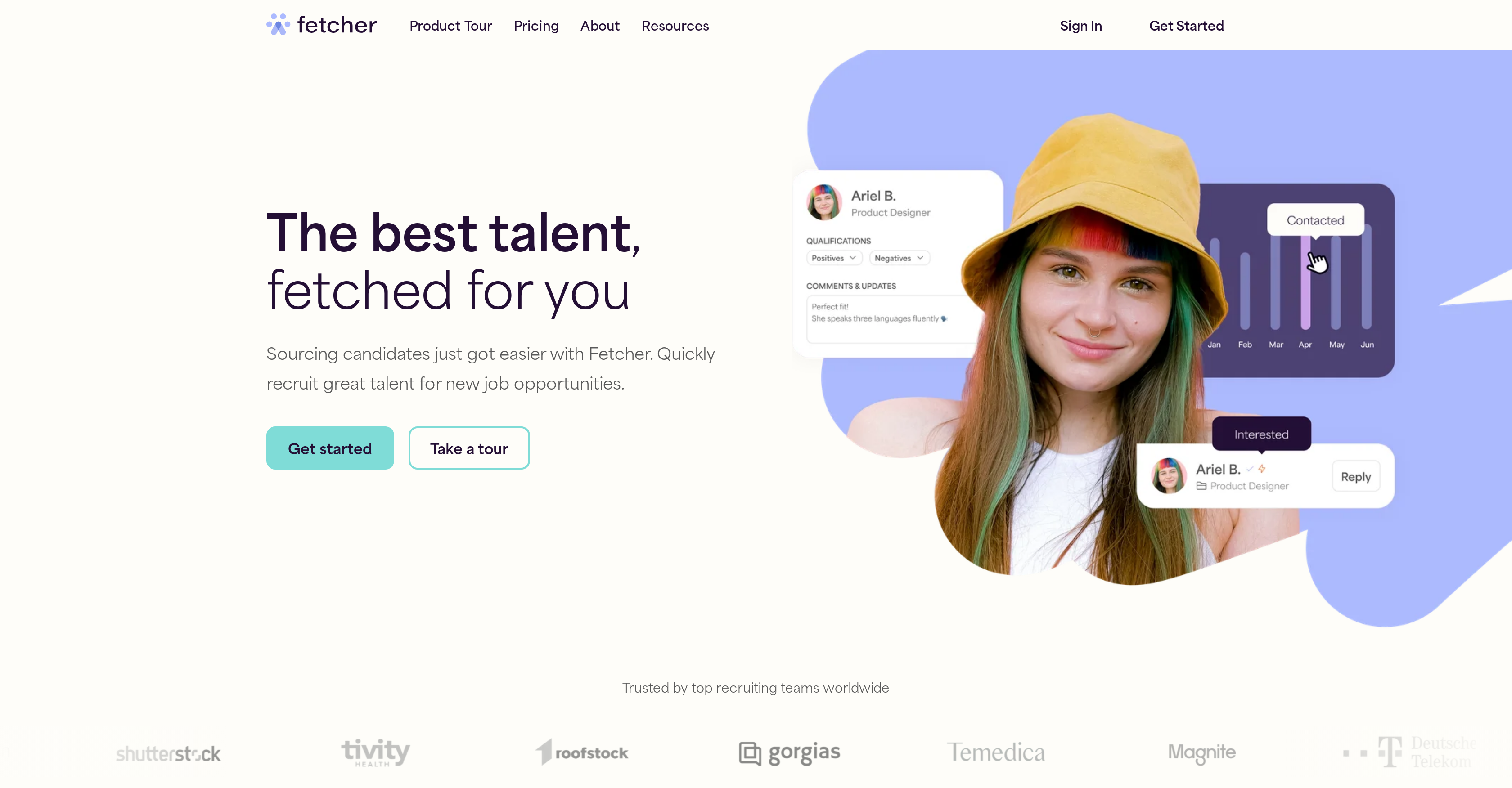 Fetcher - Screenshot showing the interface and features of this AI tool