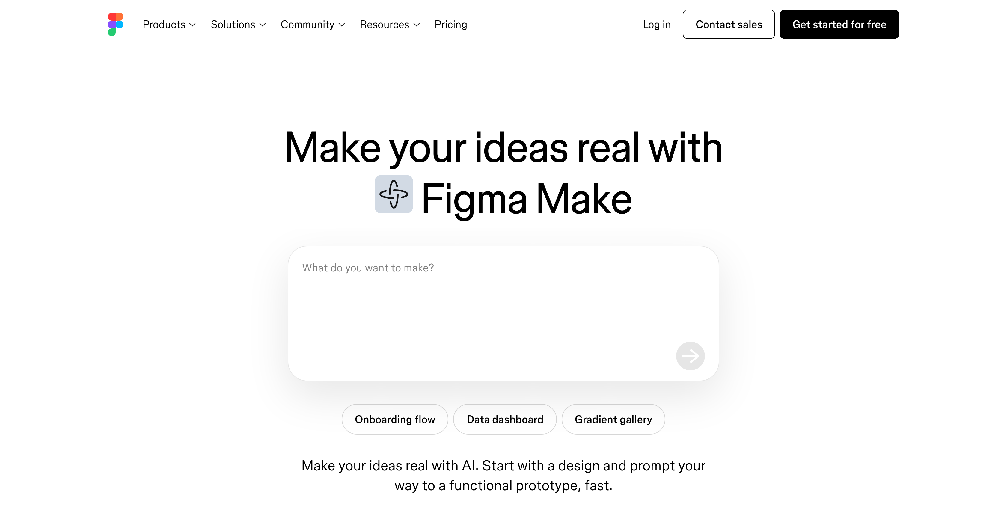 Figma Make - Screenshot showing the interface and features of this AI tool