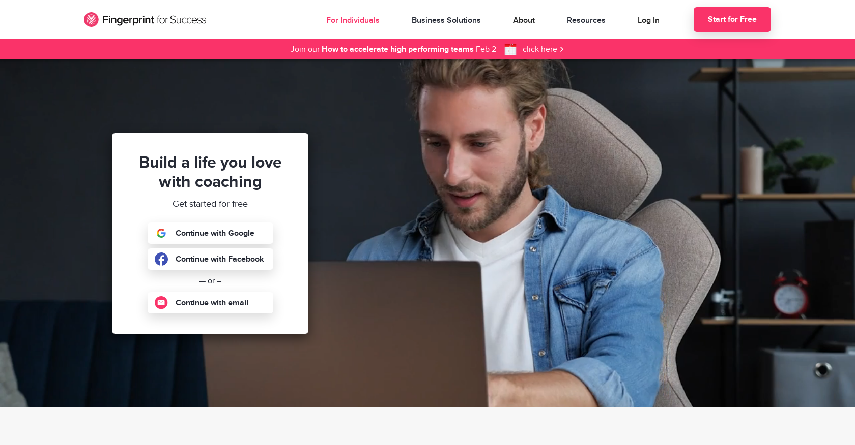 Fingerprint for Success - Screenshot showing the interface and features of this AI tool