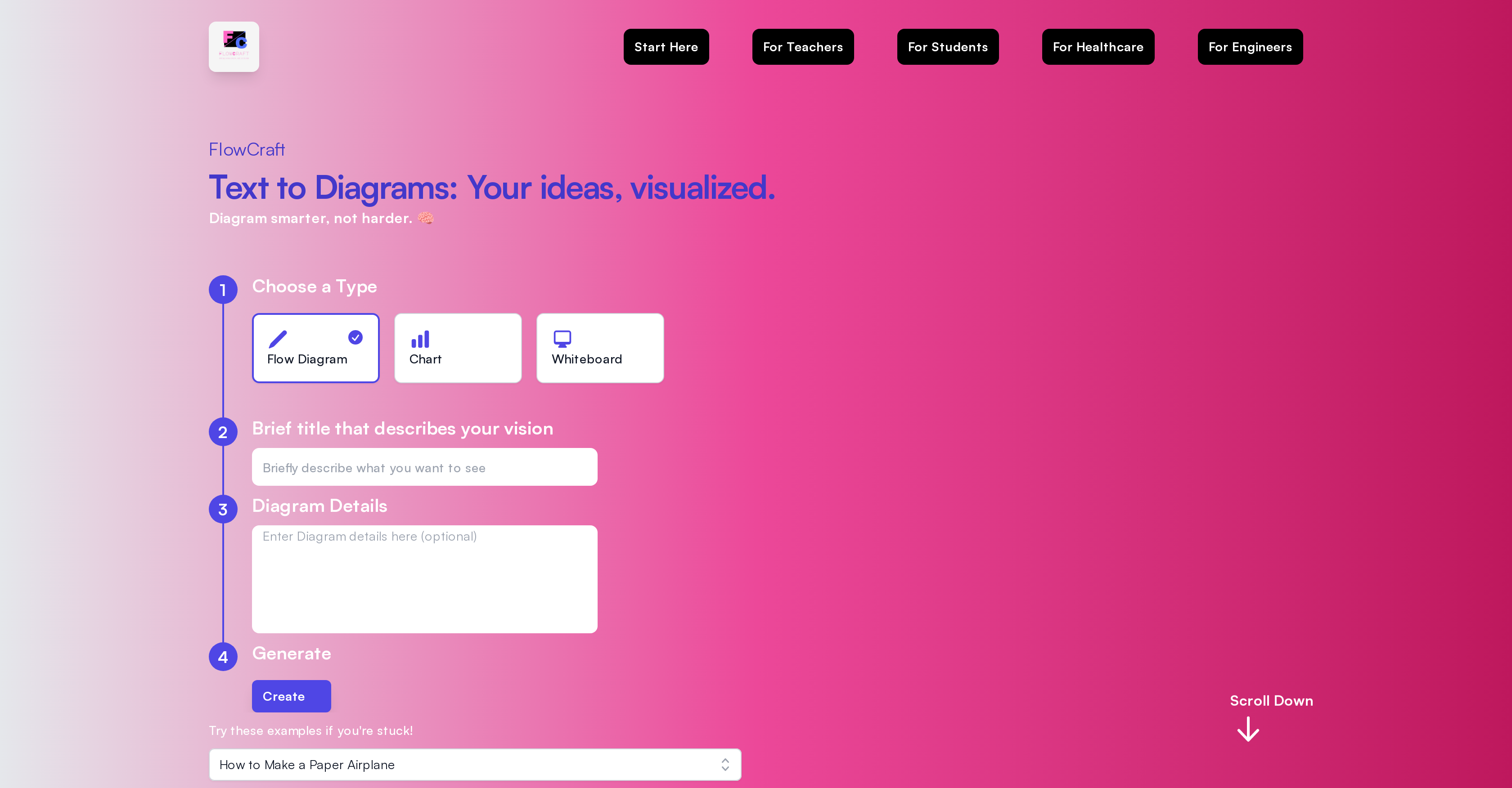 FlowCraft - Screenshot showing the interface and features of this AI tool