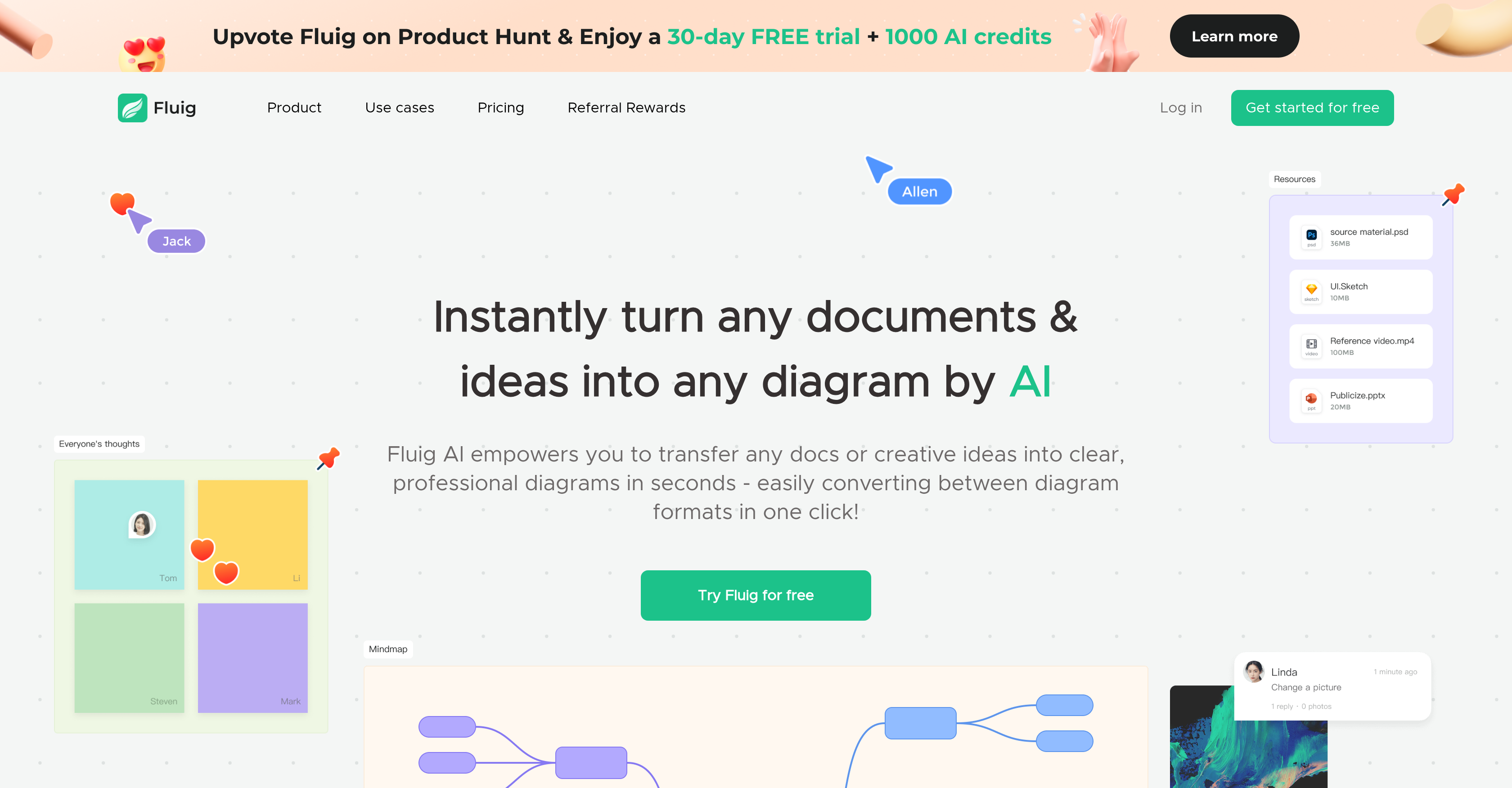 Fluig AIv1.1.0 - Screenshot showing the interface and features of this AI tool