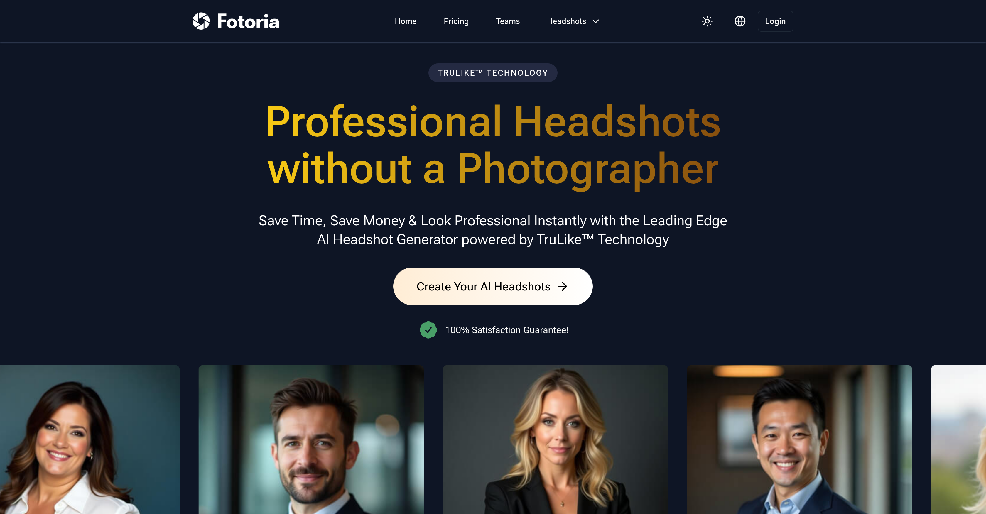 Fotoria - Screenshot showing the interface and features of this AI tool