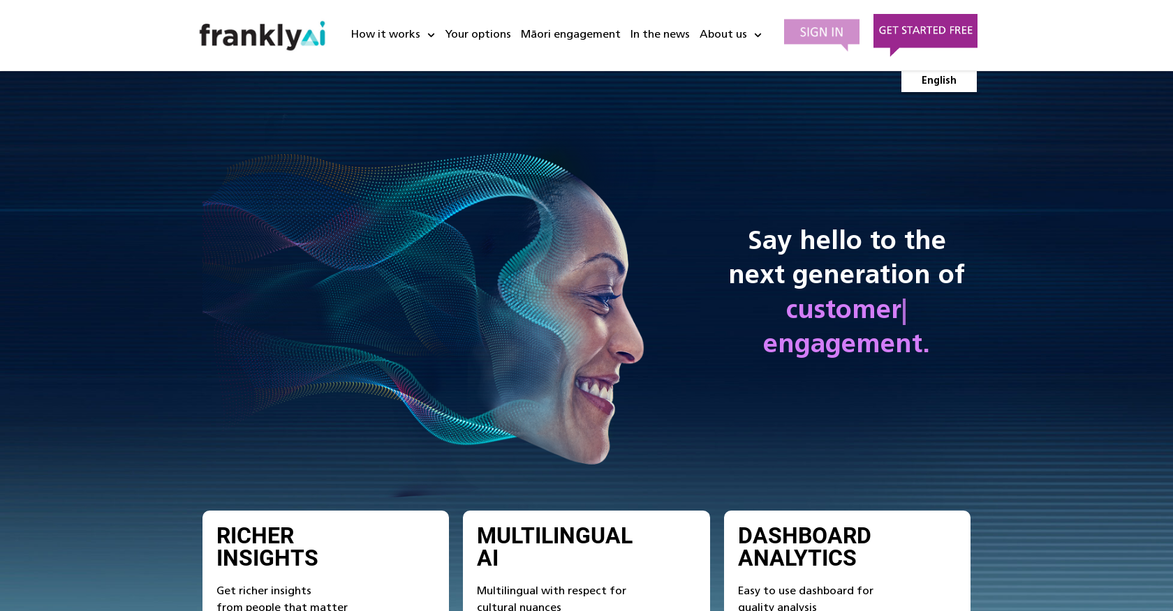 Frankly - Screenshot showing the interface and features of this AI tool