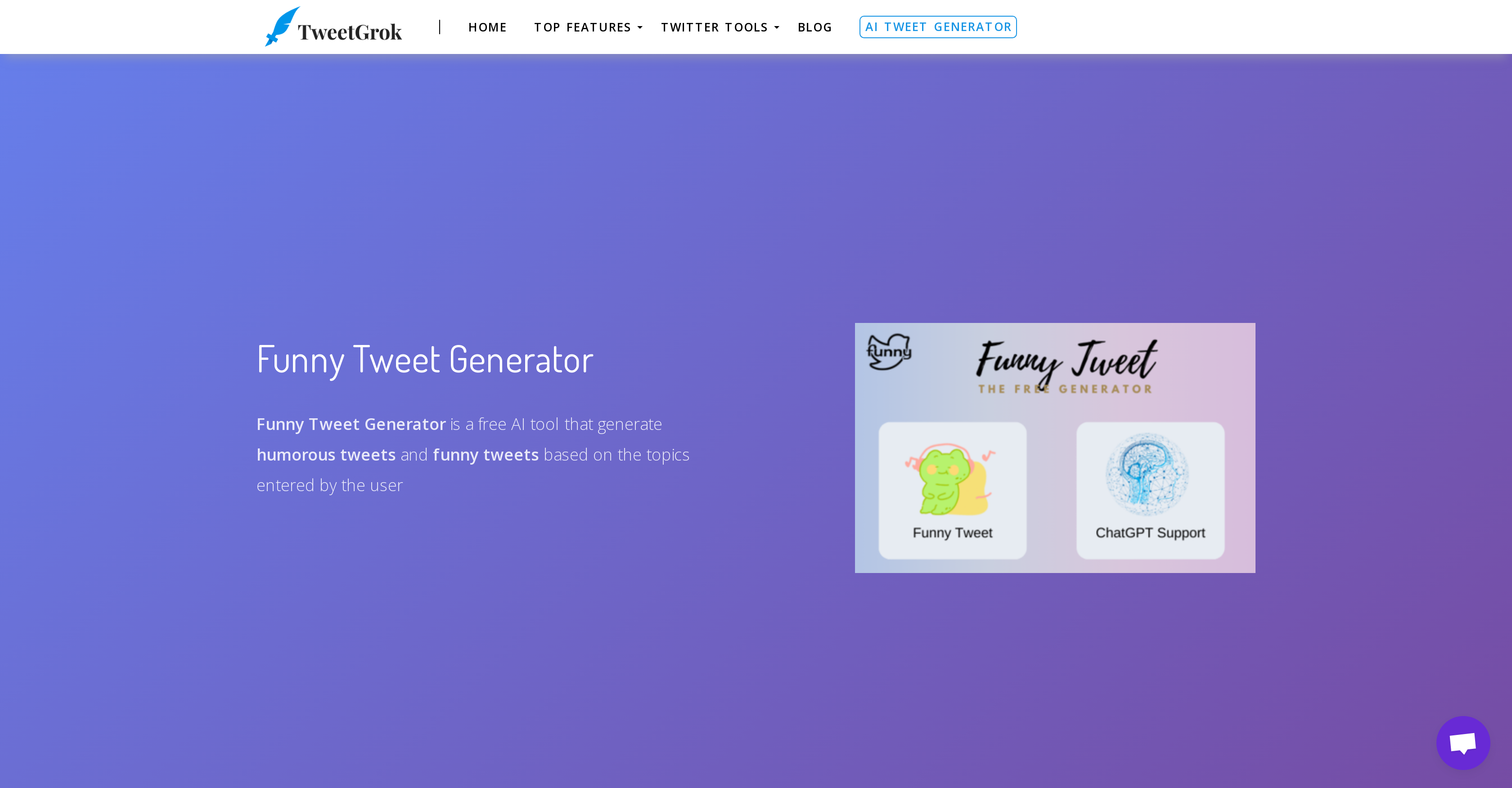 Funny Tweet Generator - Screenshot showing the interface and features of this AI tool