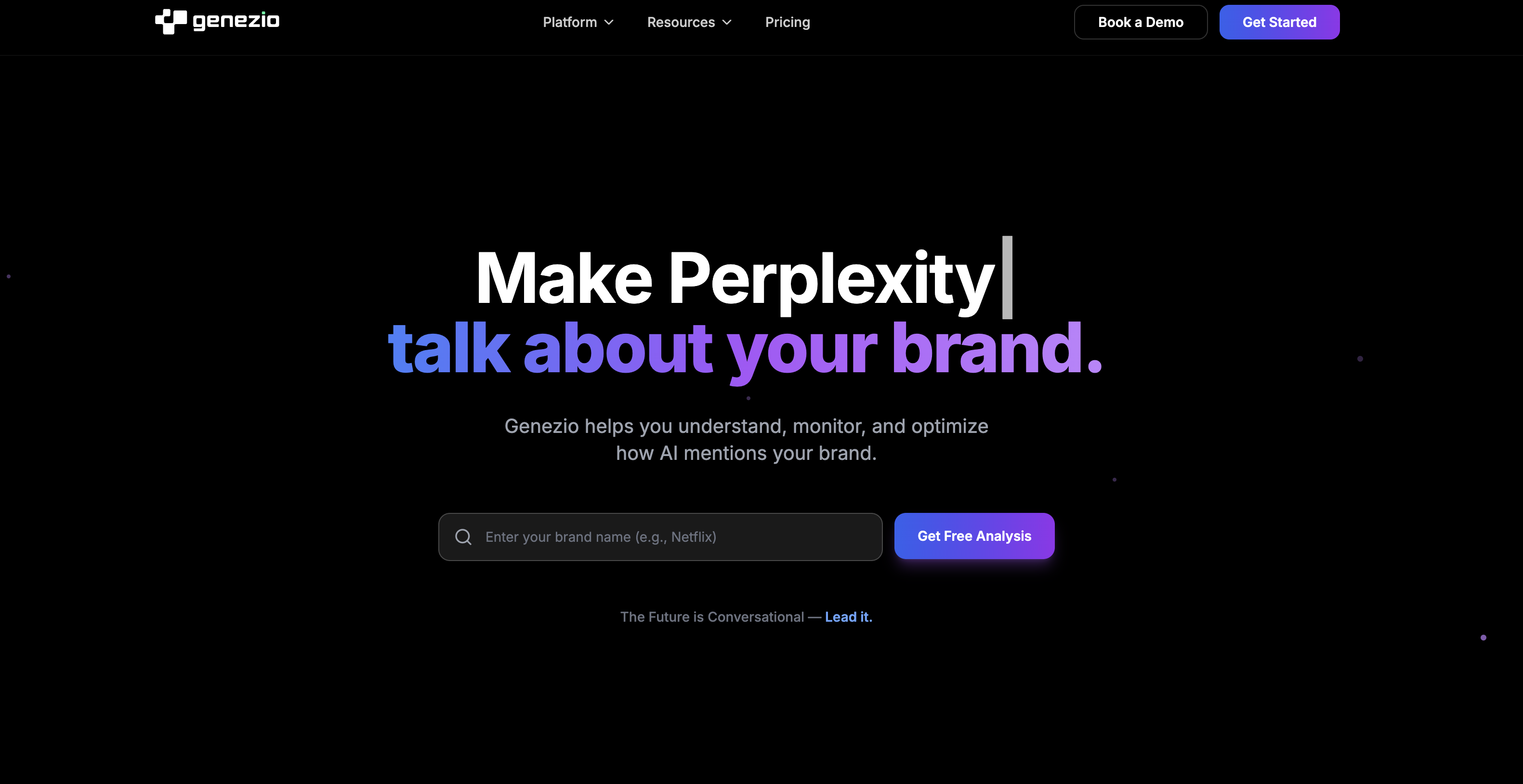 Genezio - Screenshot showing the interface and features of this AI tool