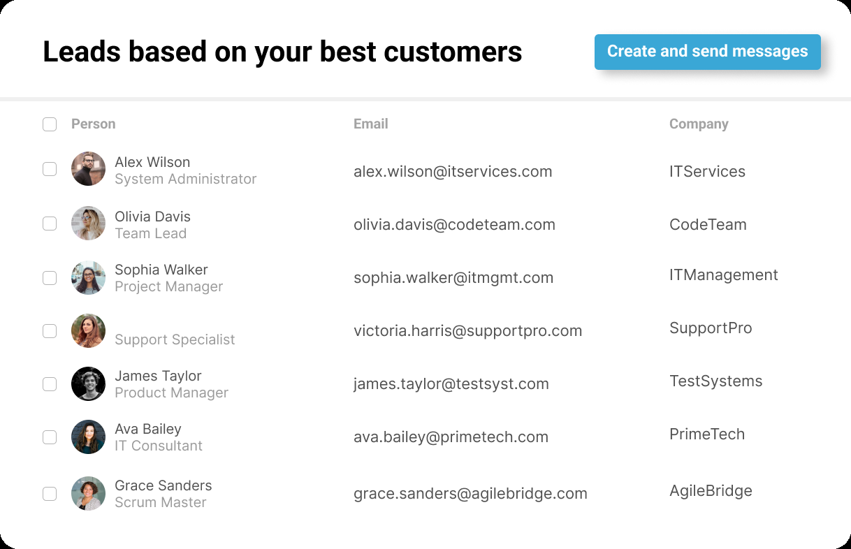 GetLeads by Rainex - Screenshot showing the interface and features of this AI tool