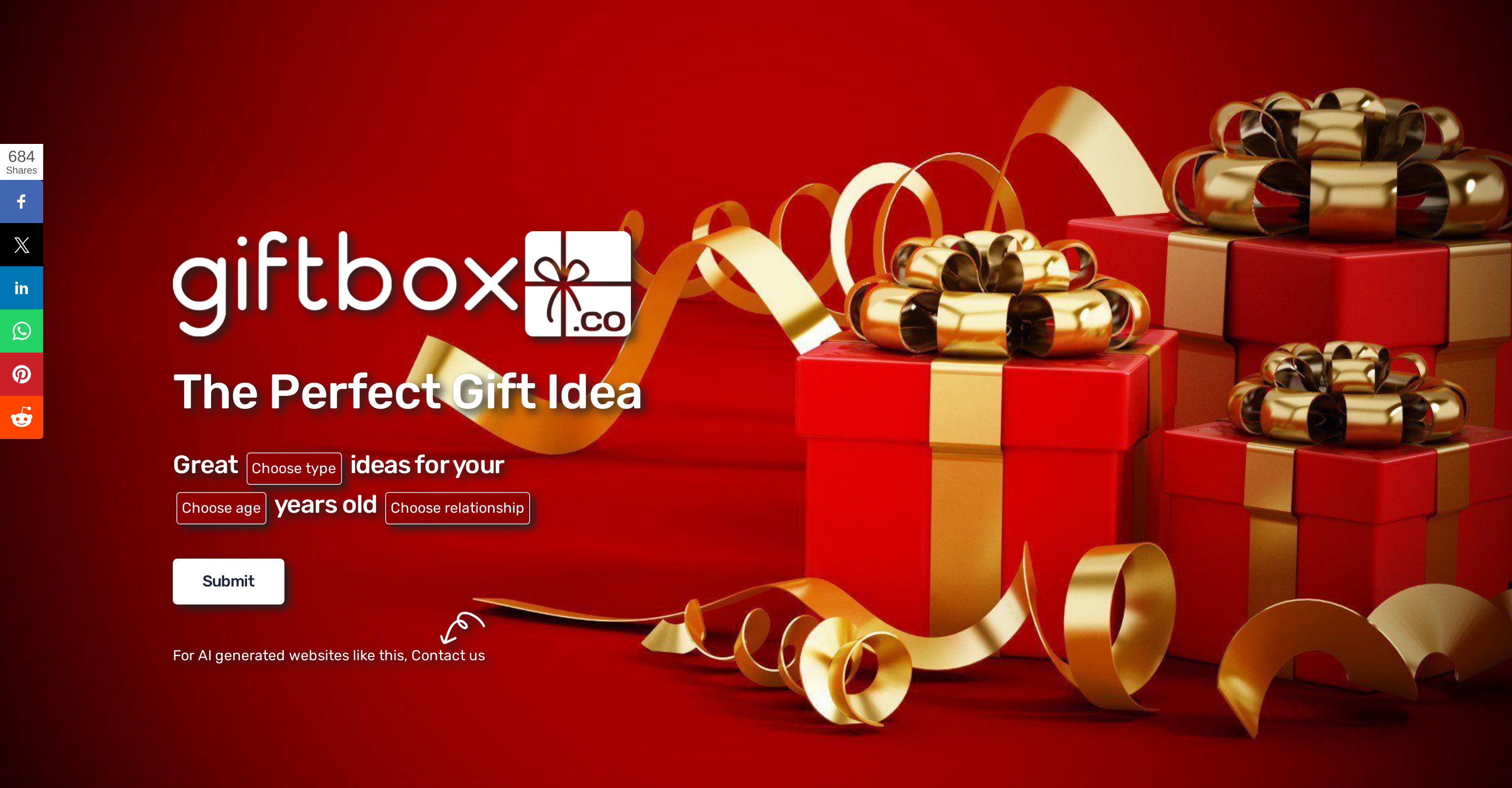 Gift Box - Screenshot showing the interface and features of this AI tool