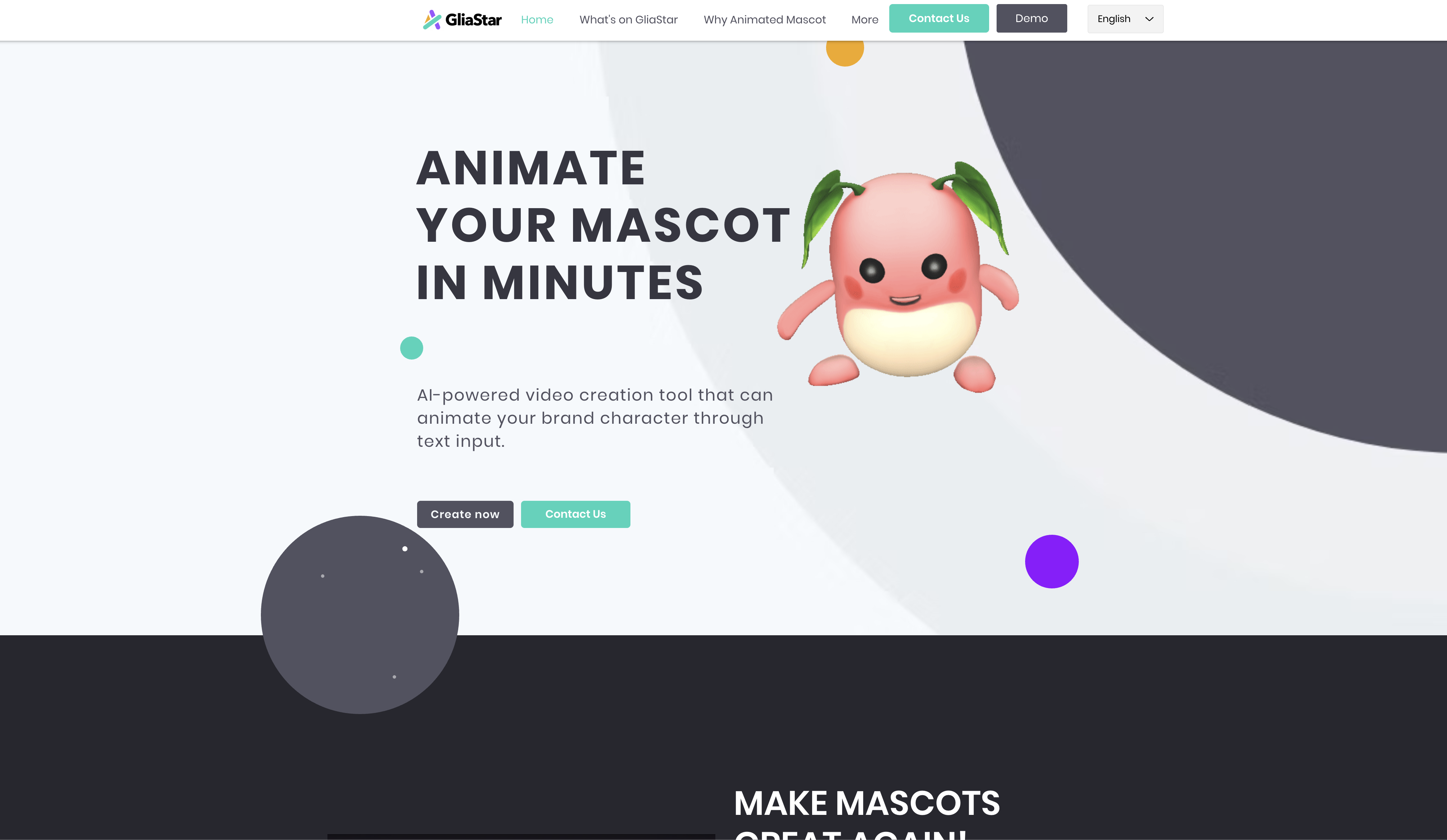 GliaStar - Screenshot showing the interface and features of this AI tool
