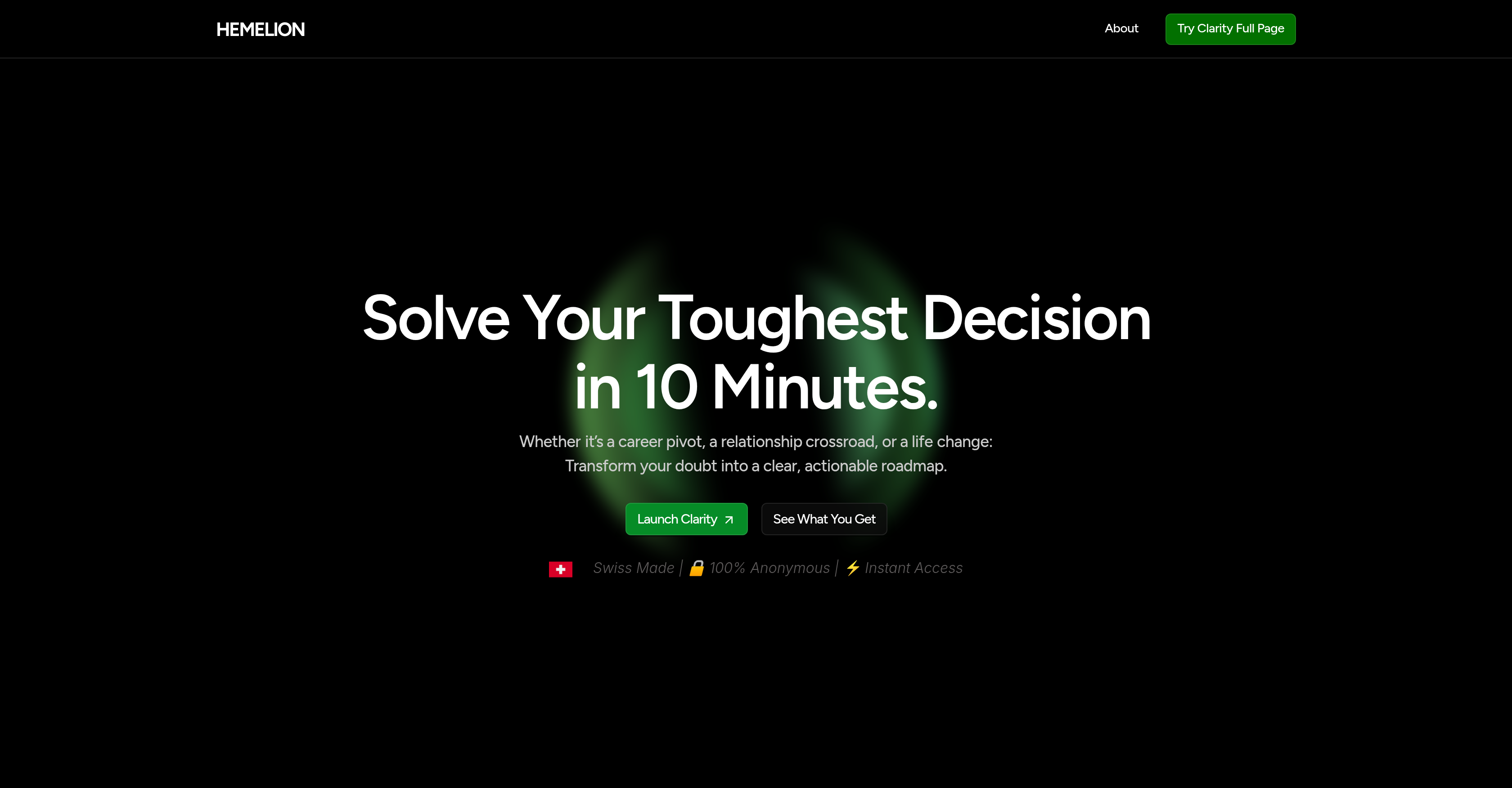 Hemelion - Screenshot showing the interface and features of this AI tool