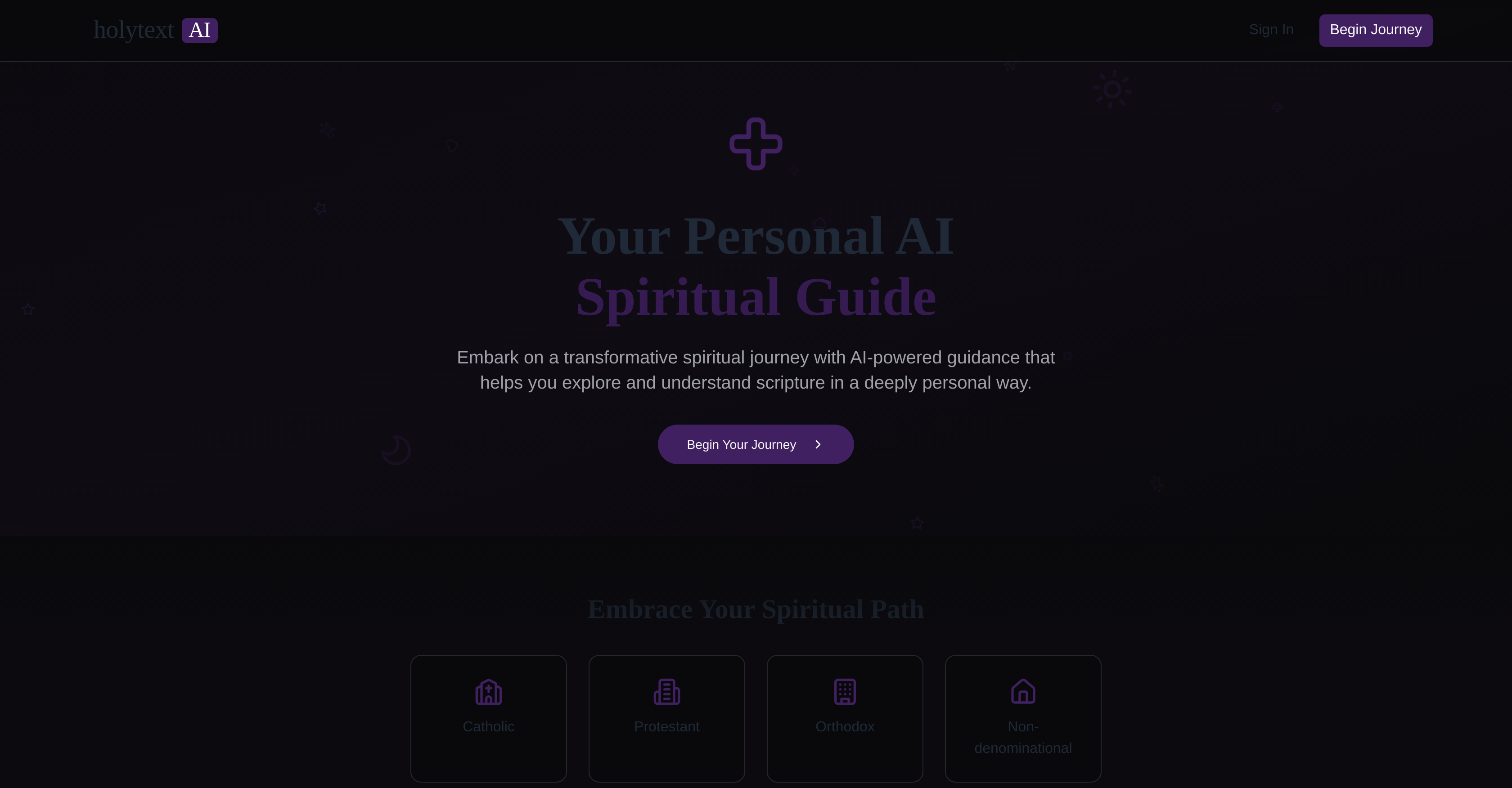 HolyTextAI - Screenshot showing the interface and features of this AI tool