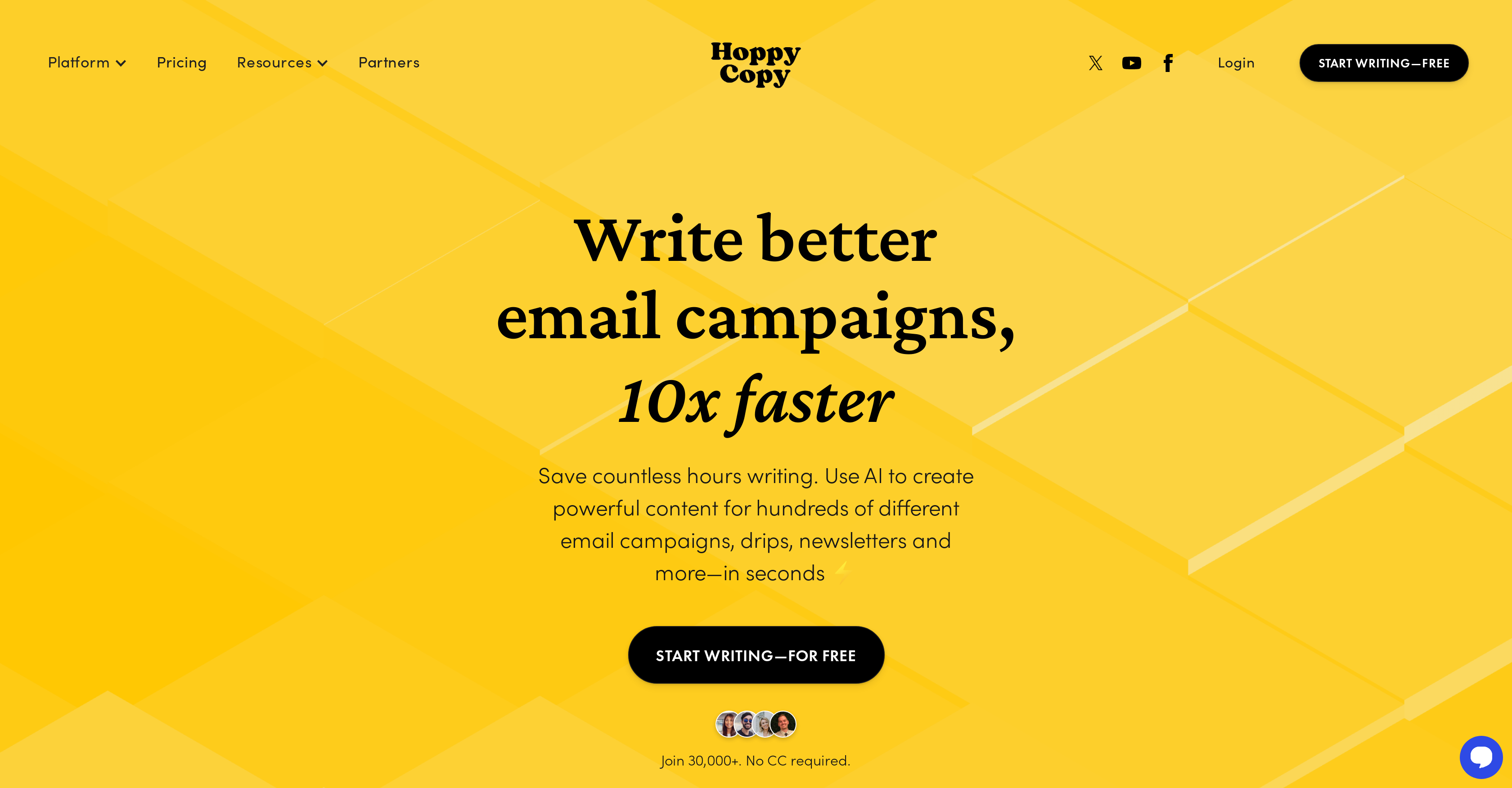 Hoppy Copy - Screenshot showing the interface and features of this AI tool
