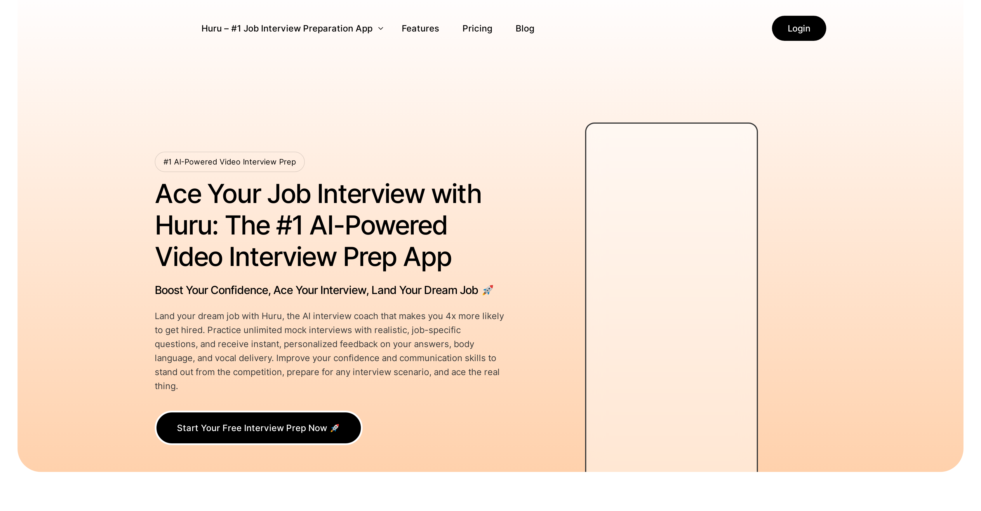Huru - Screenshot showing the interface and features of this AI tool