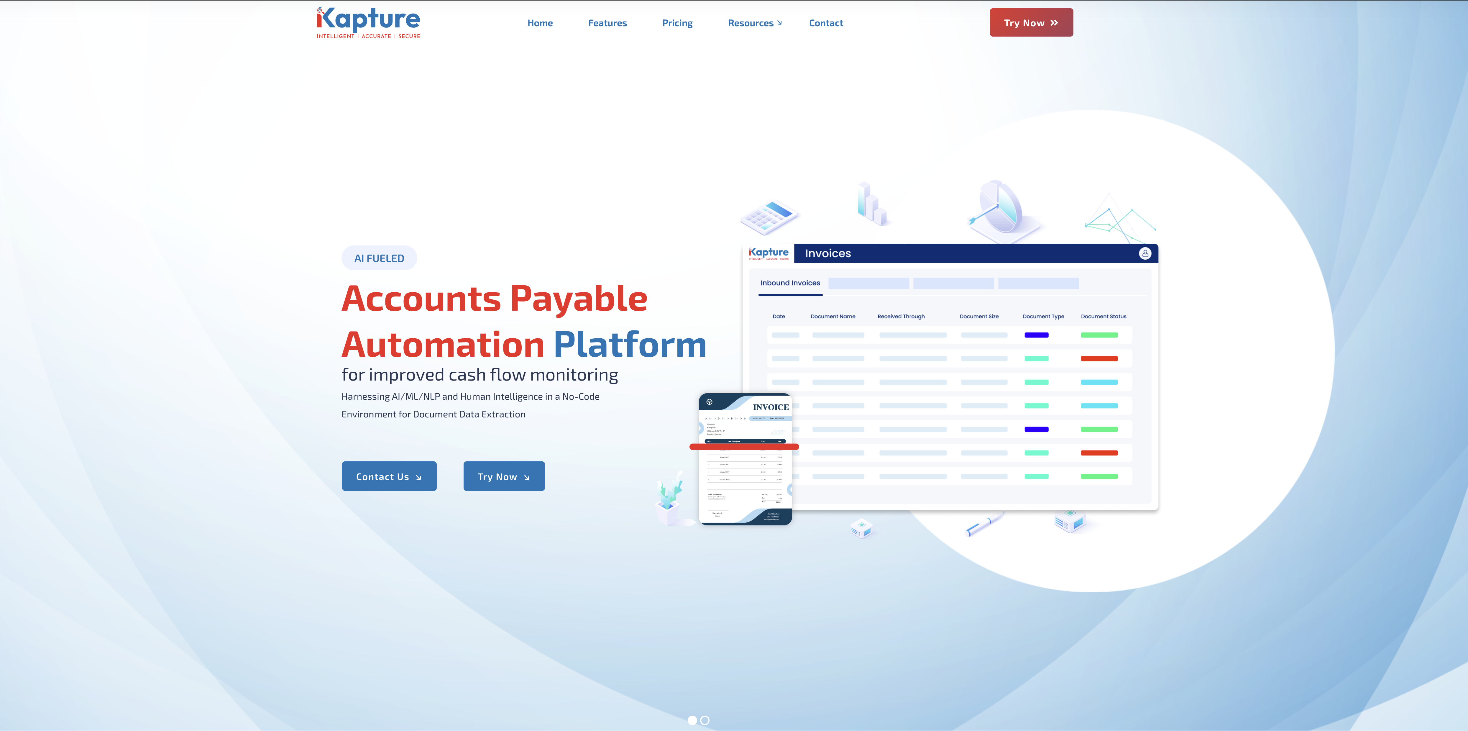 iKapture - Screenshot showing the interface and features of this AI tool