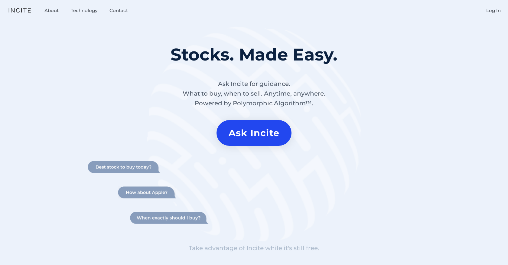 Incite Advisor - Screenshot showing the interface and features of this AI tool