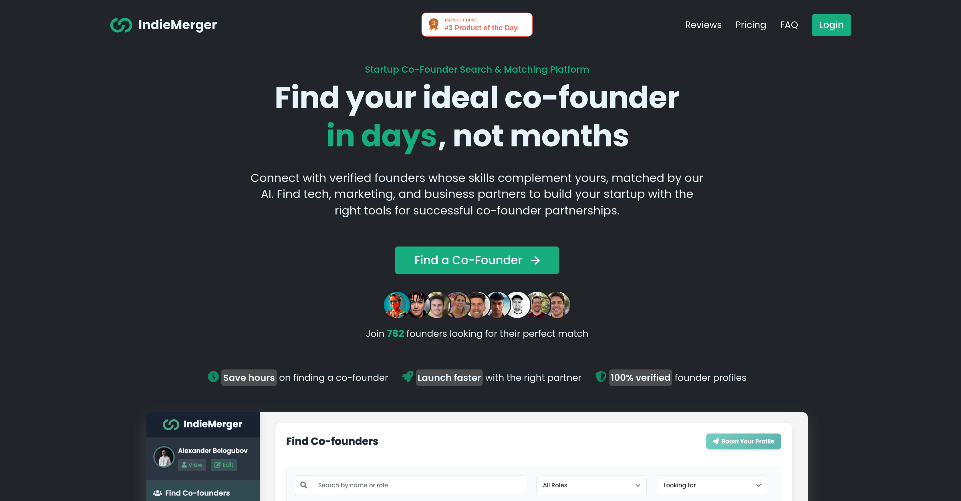 IndieMerger - Screenshot showing the interface and features of this AI tool