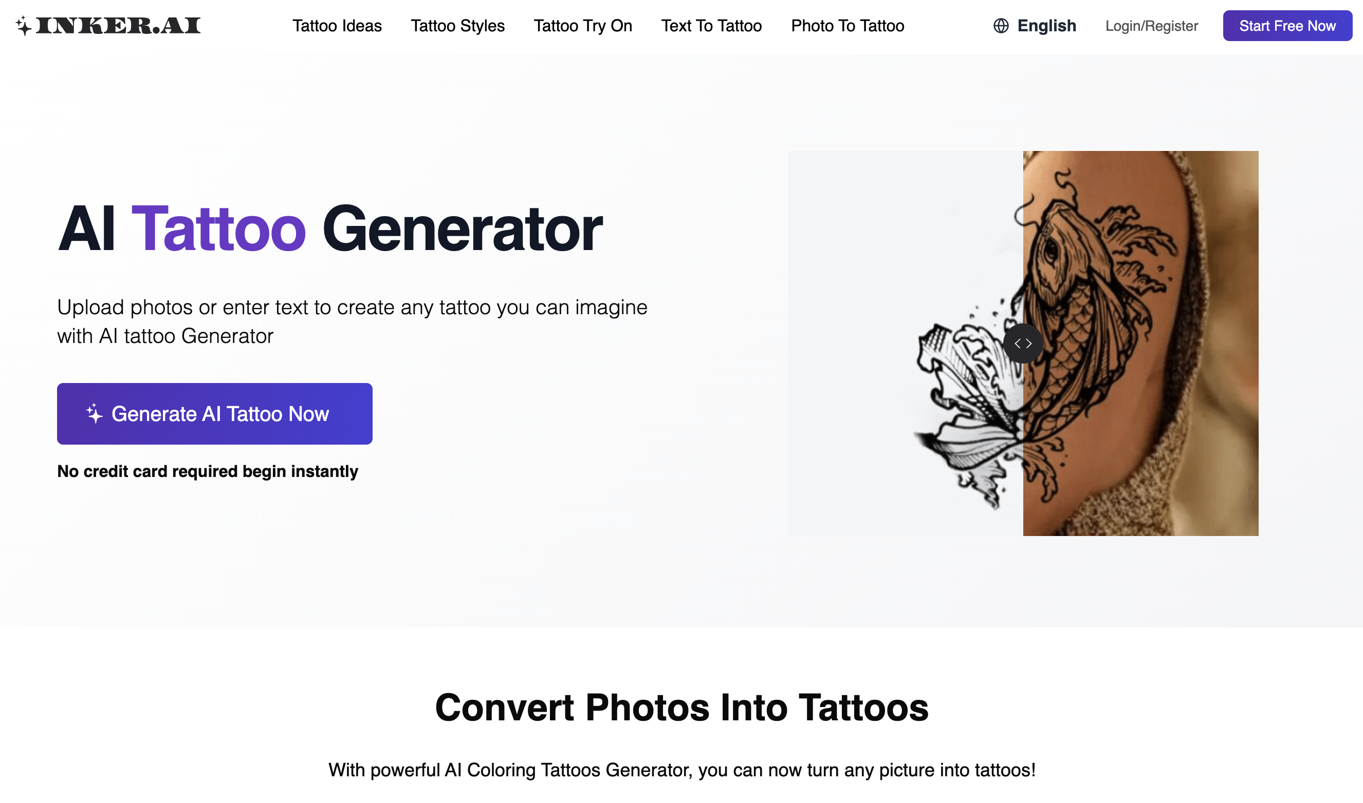 inker.ai - Screenshot showing the interface and features of this AI tool