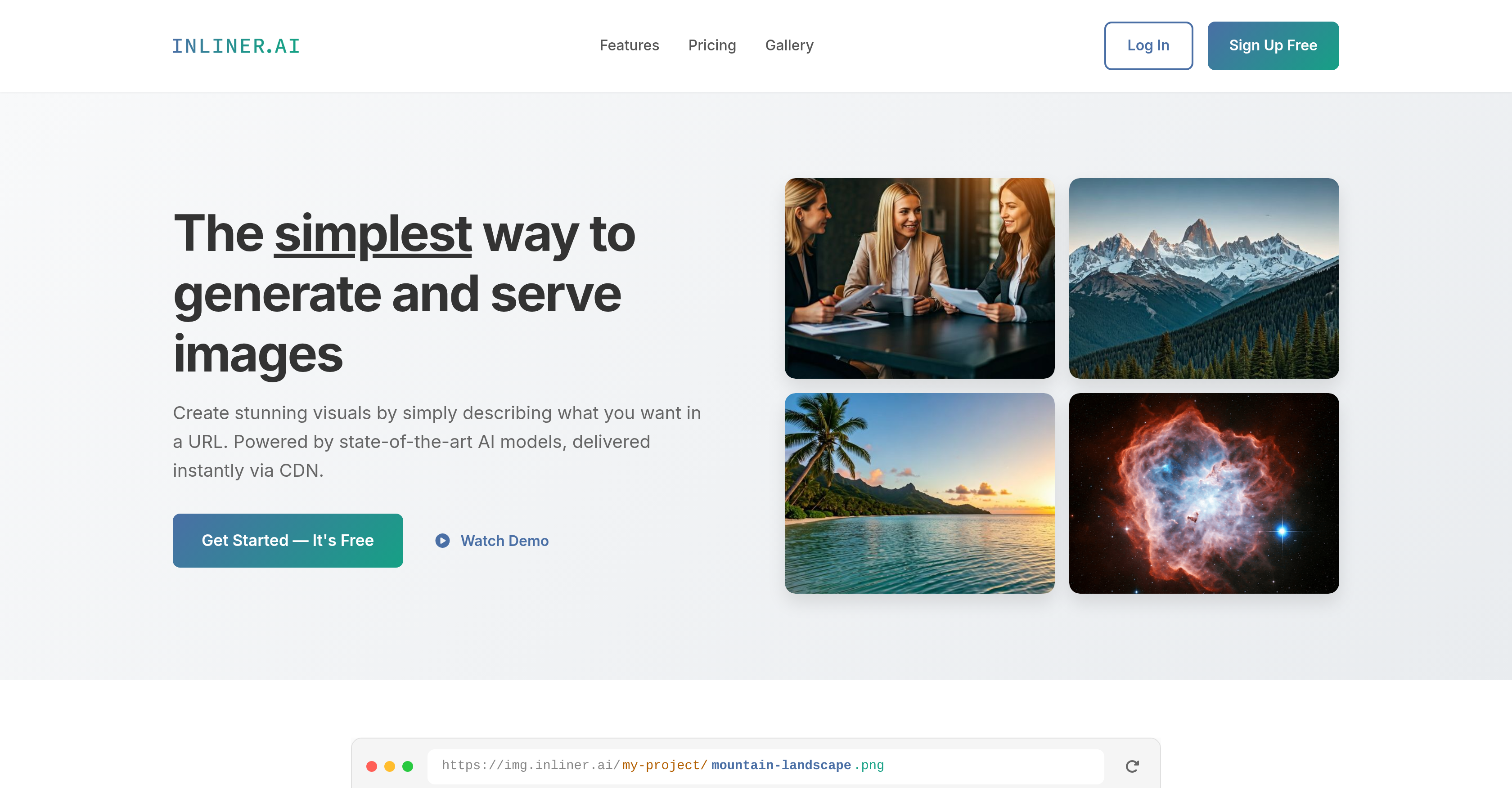 INLINER - Screenshot showing the interface and features of this AI tool