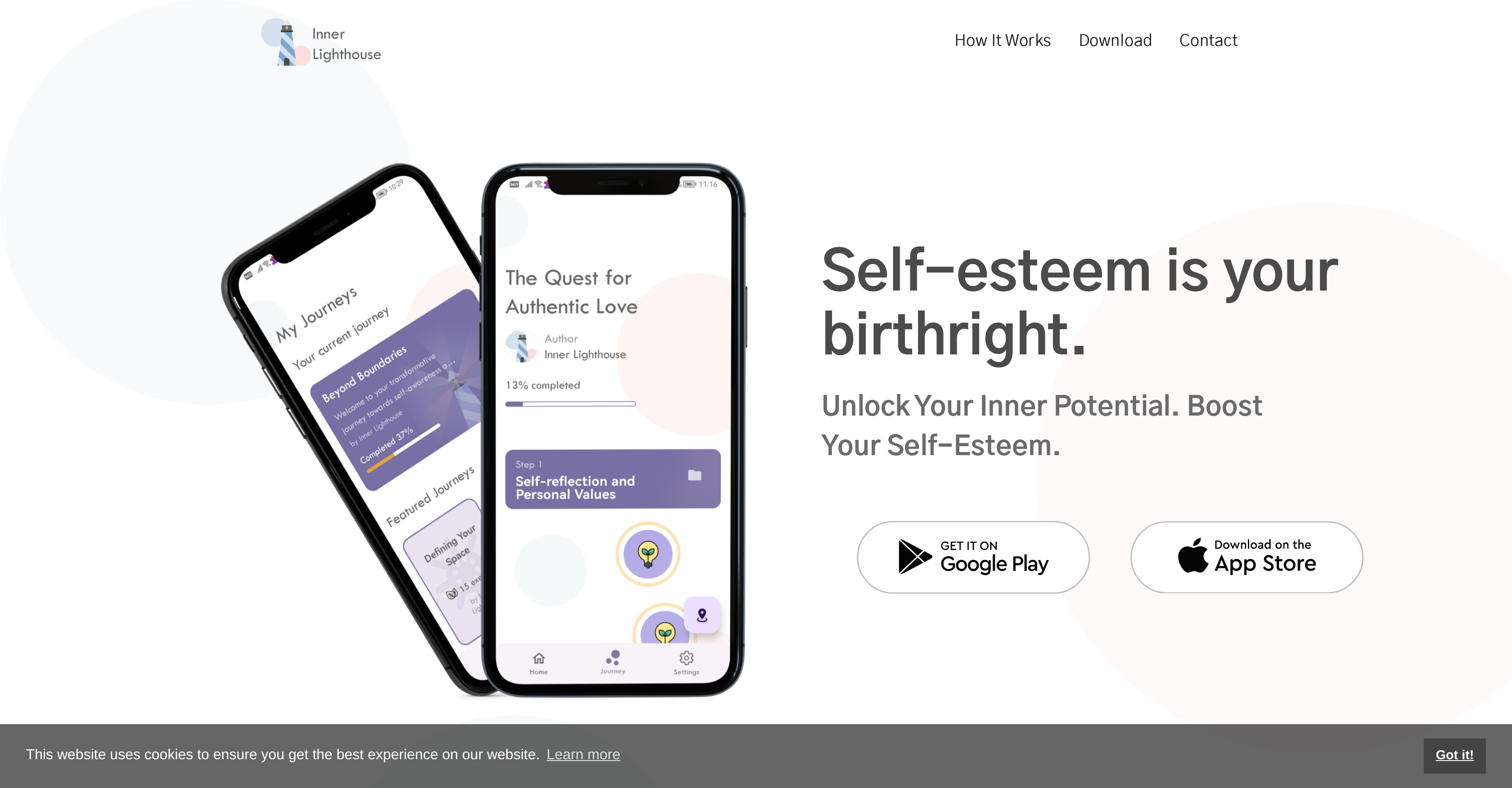 Inner Lighthouse - Screenshot showing the interface and features of this AI tool