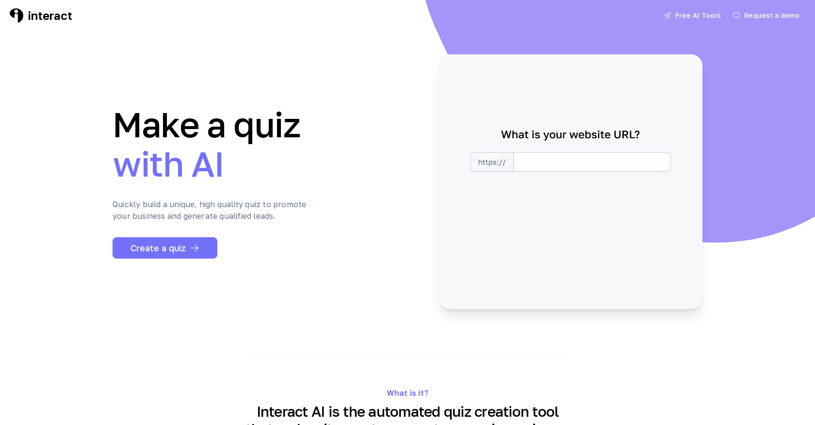 Interact - Screenshot showing the interface and features of this AI tool