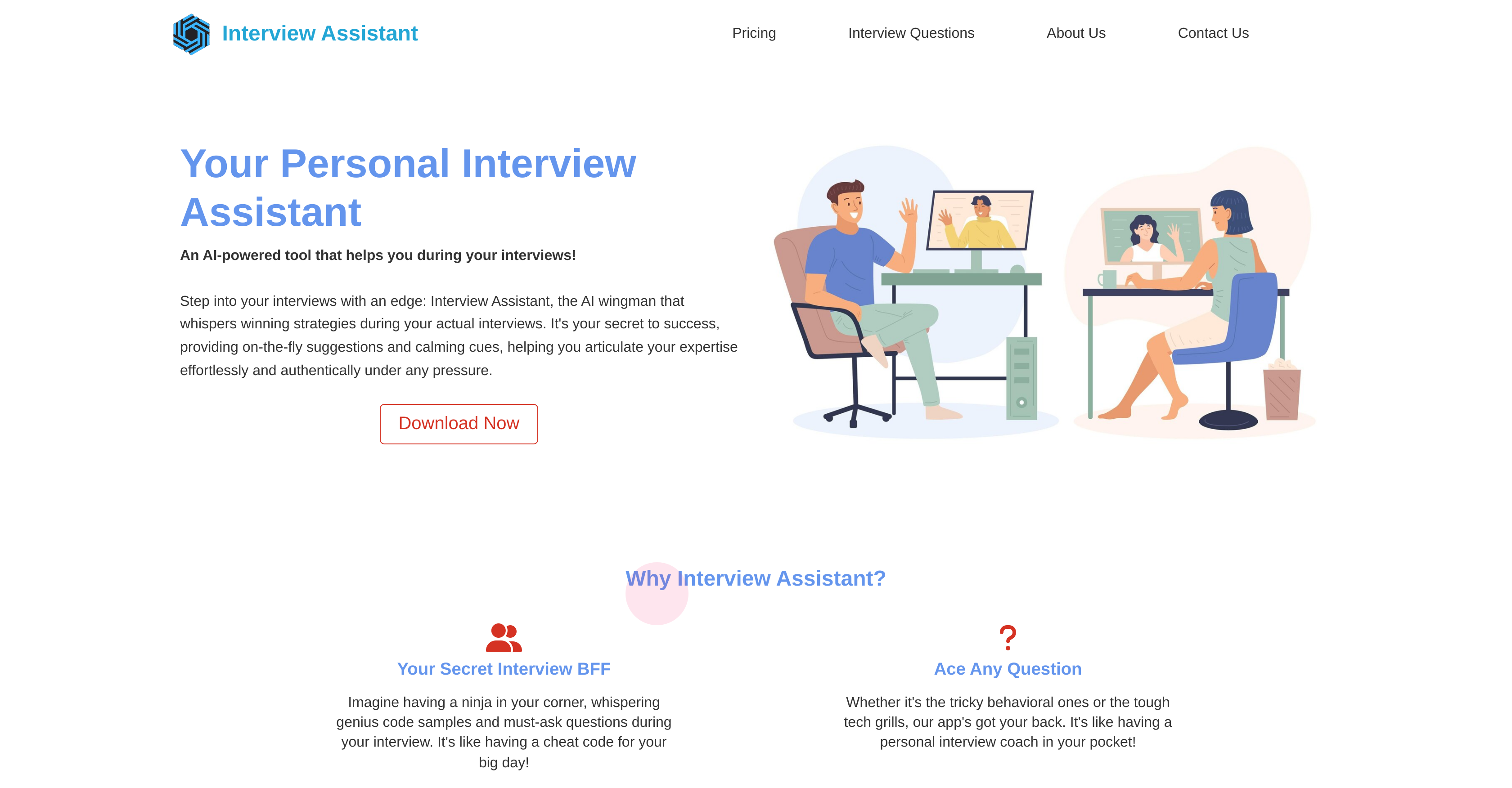 Interview Assistant - Screenshot showing the interface and features of this AI tool