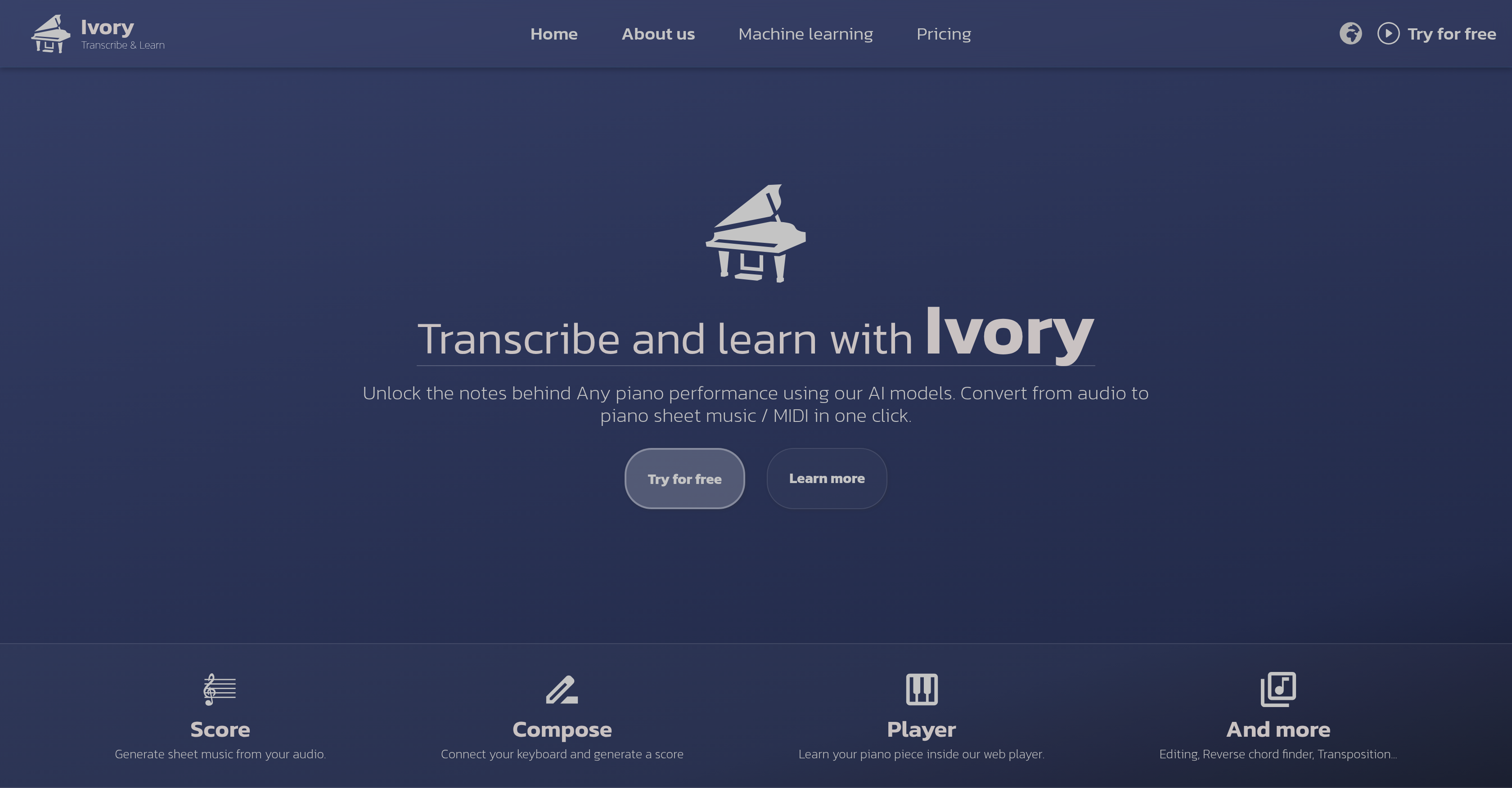 Ivory-App - Screenshot showing the interface and features of this AI tool