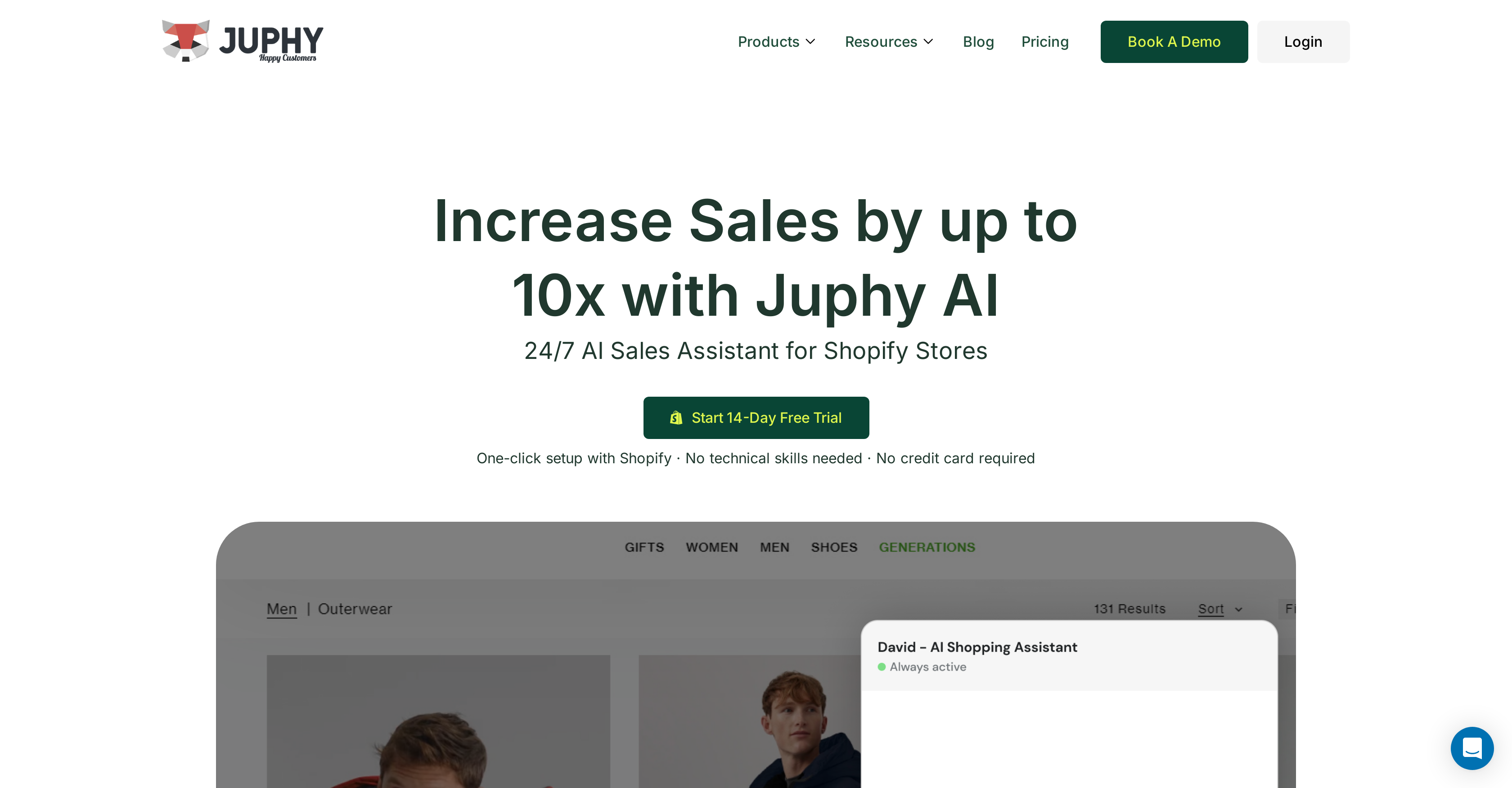 Juphy - Screenshot showing the interface and features of this AI tool