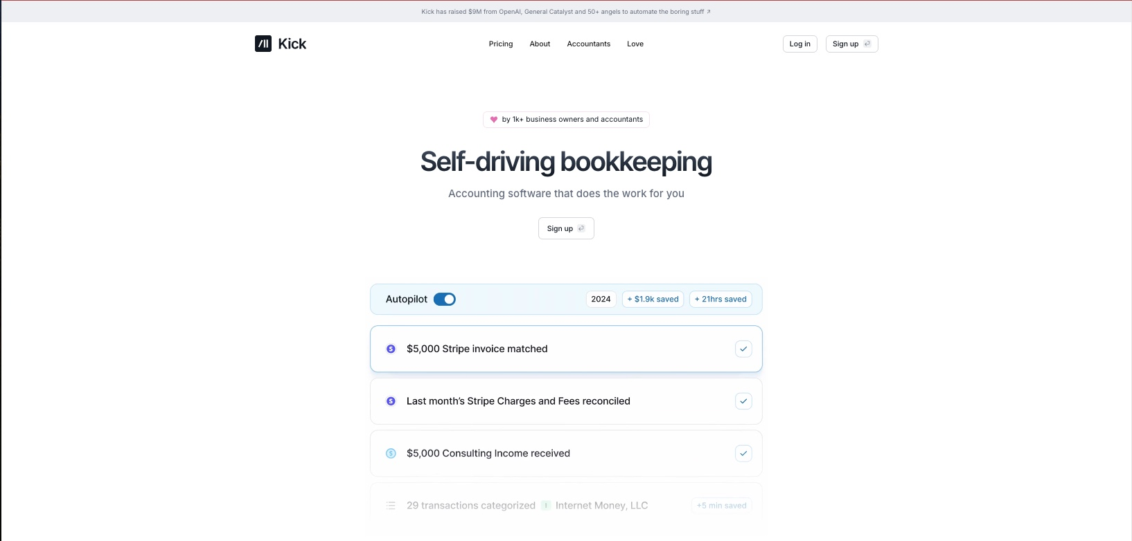 Kickv1 - Screenshot showing the interface and features of this AI tool