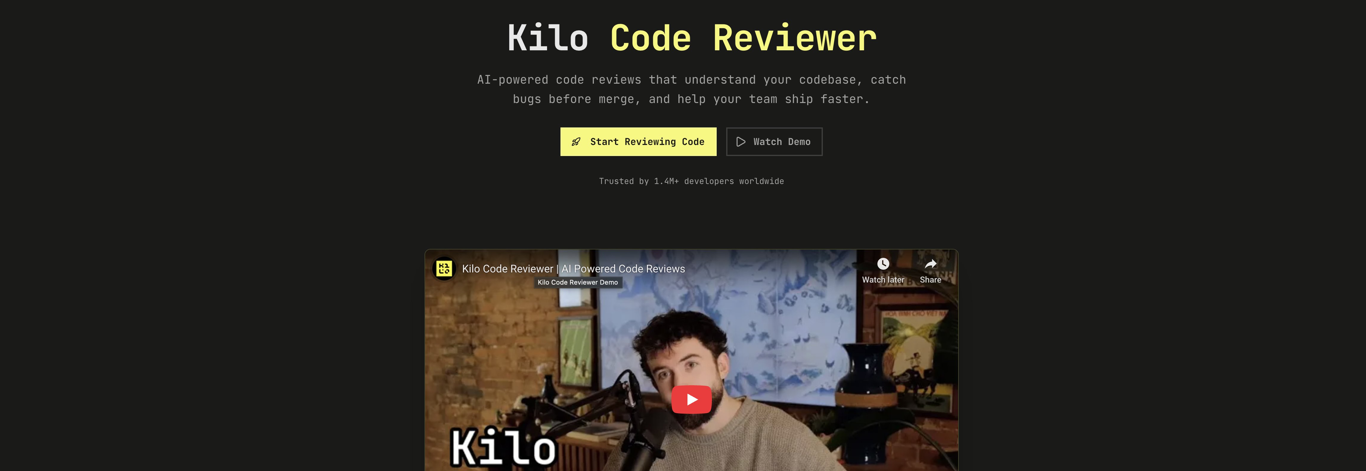 Kilo | Code Reviewer - Screenshot showing the interface and features of this AI tool