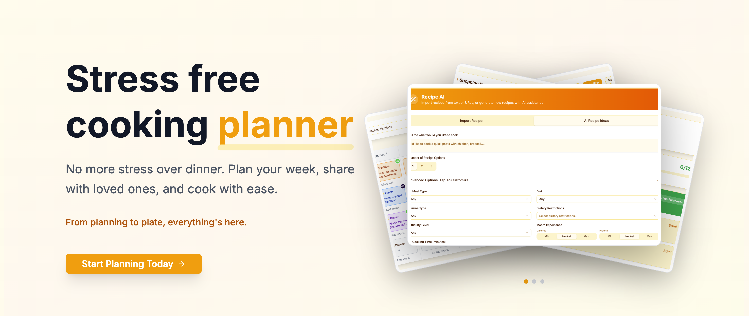 Kitchendary - Screenshot showing the interface and features of this AI tool
