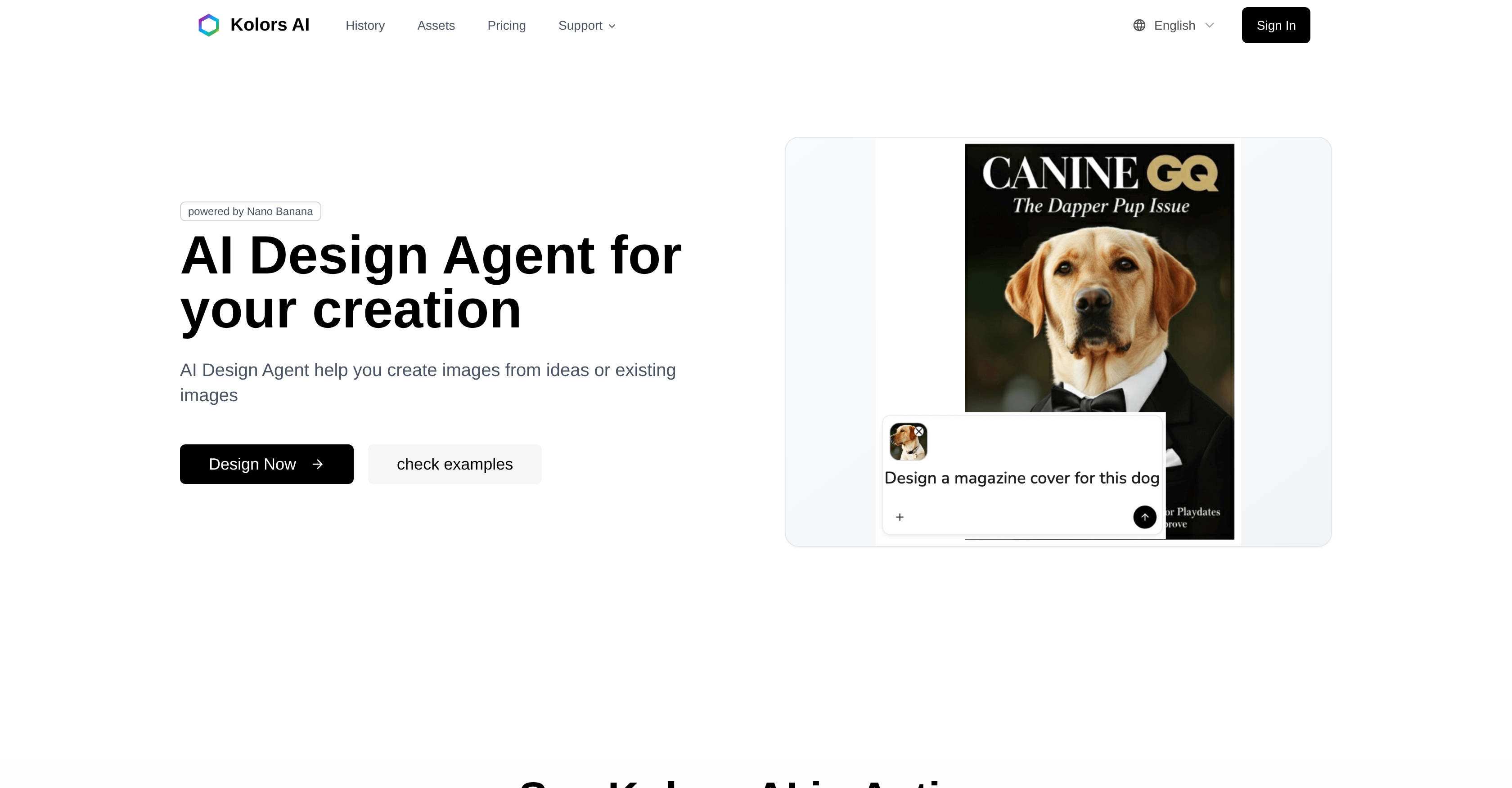 Kolors AI - Screenshot showing the interface and features of this AI tool