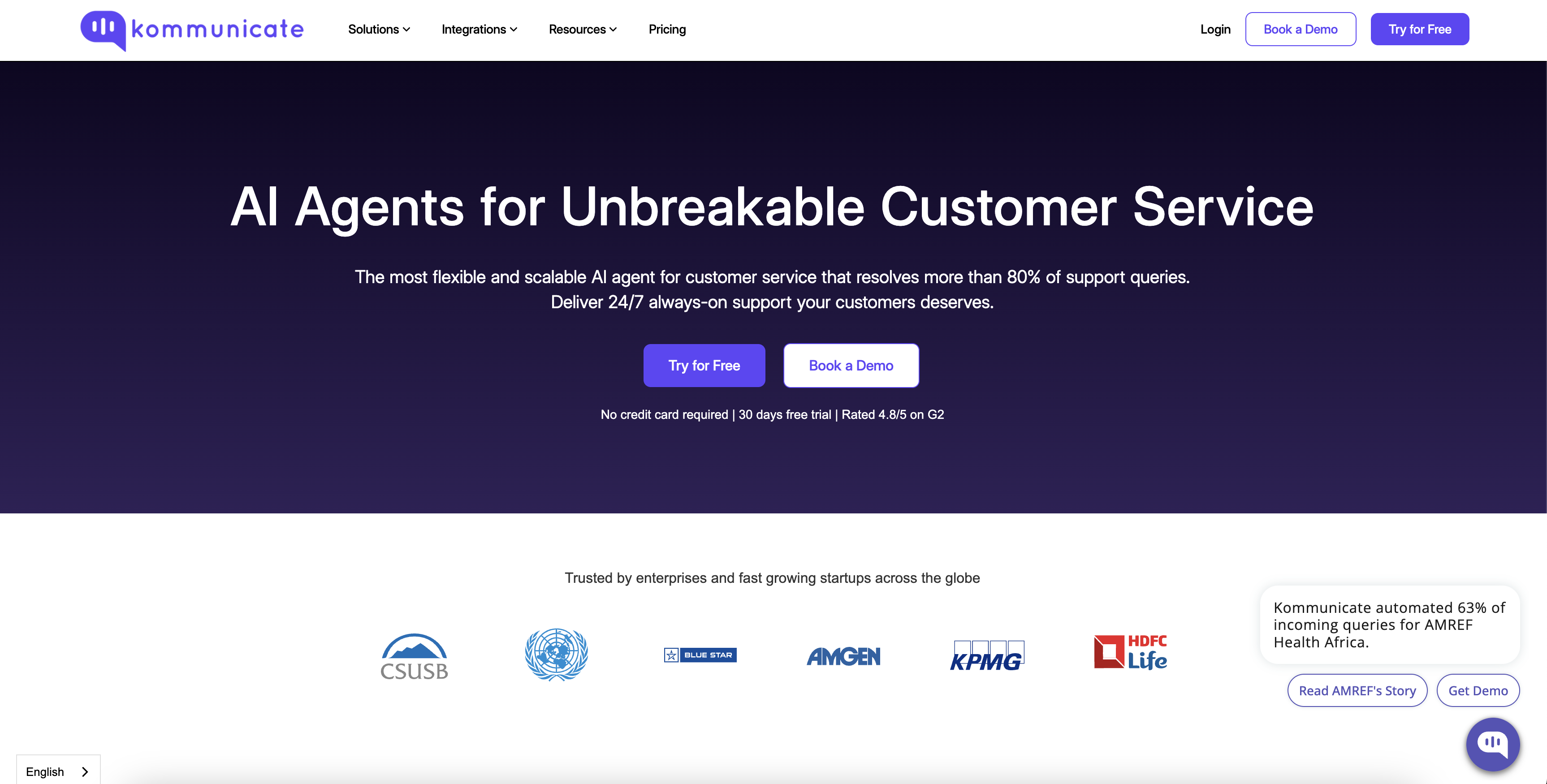 Kommunicate - Screenshot showing the interface and features of this AI tool