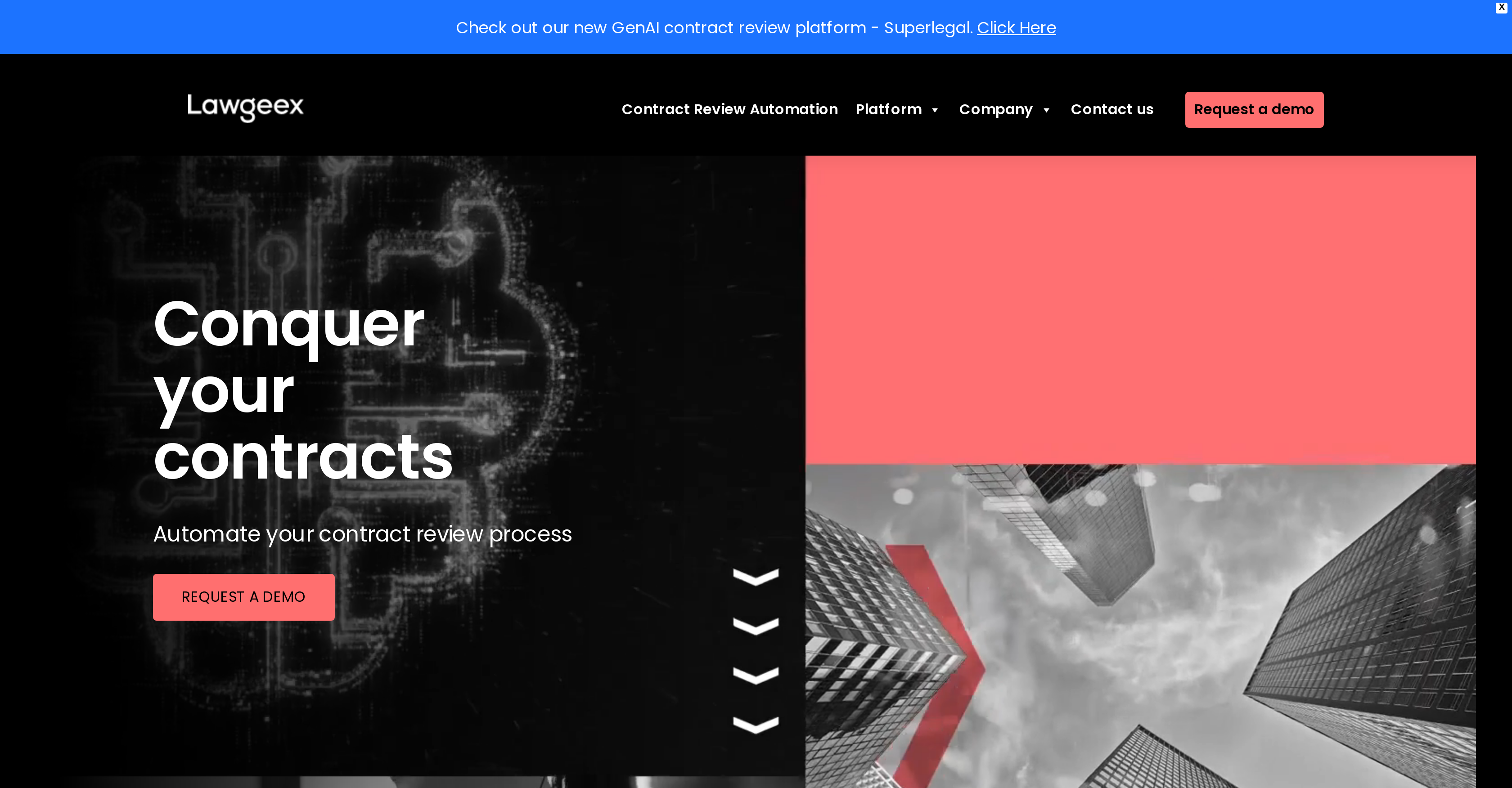 Lawgeex - Screenshot showing the interface and features of this AI tool
