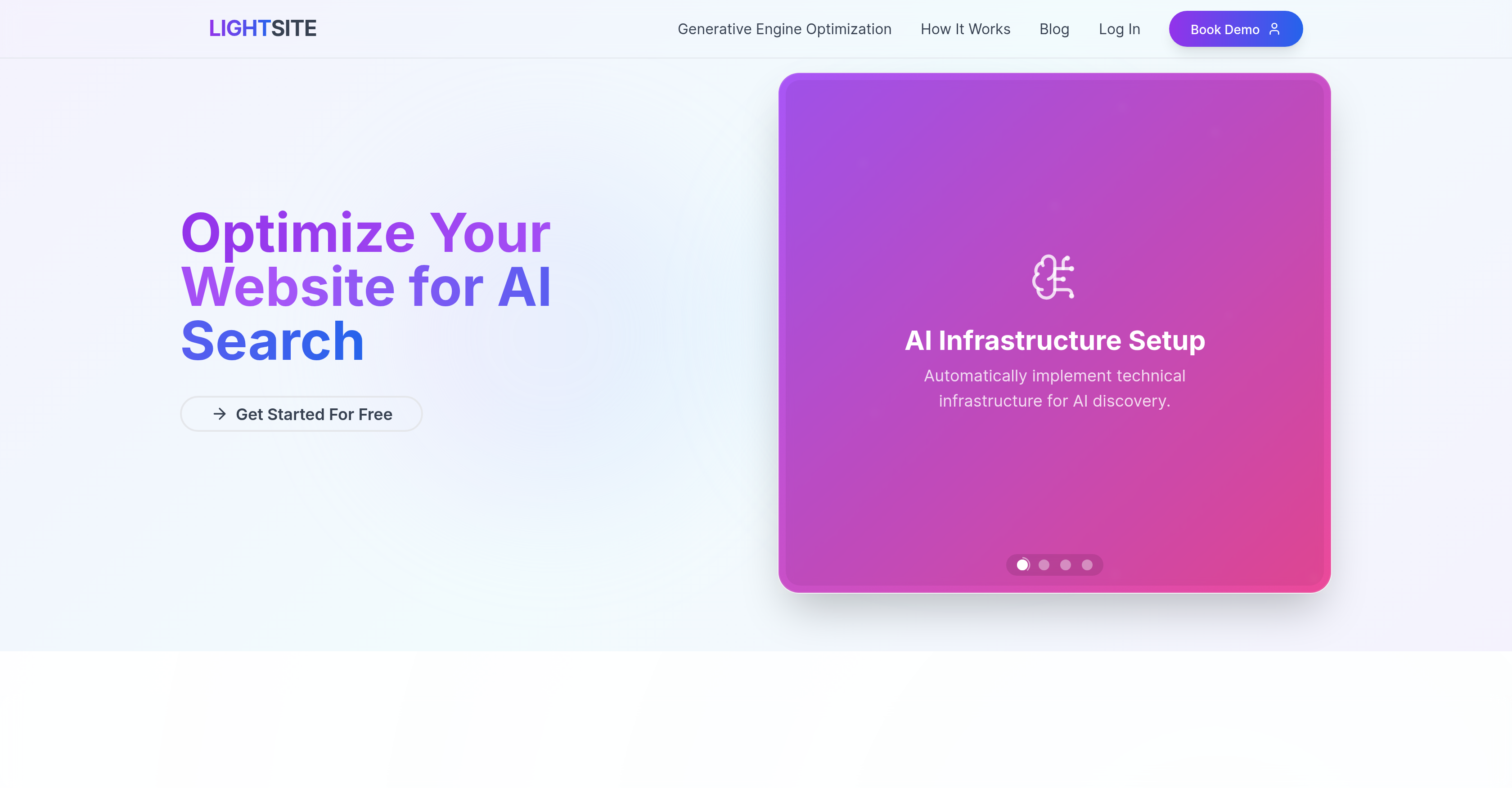 LightSite AI - Screenshot showing the interface and features of this AI tool