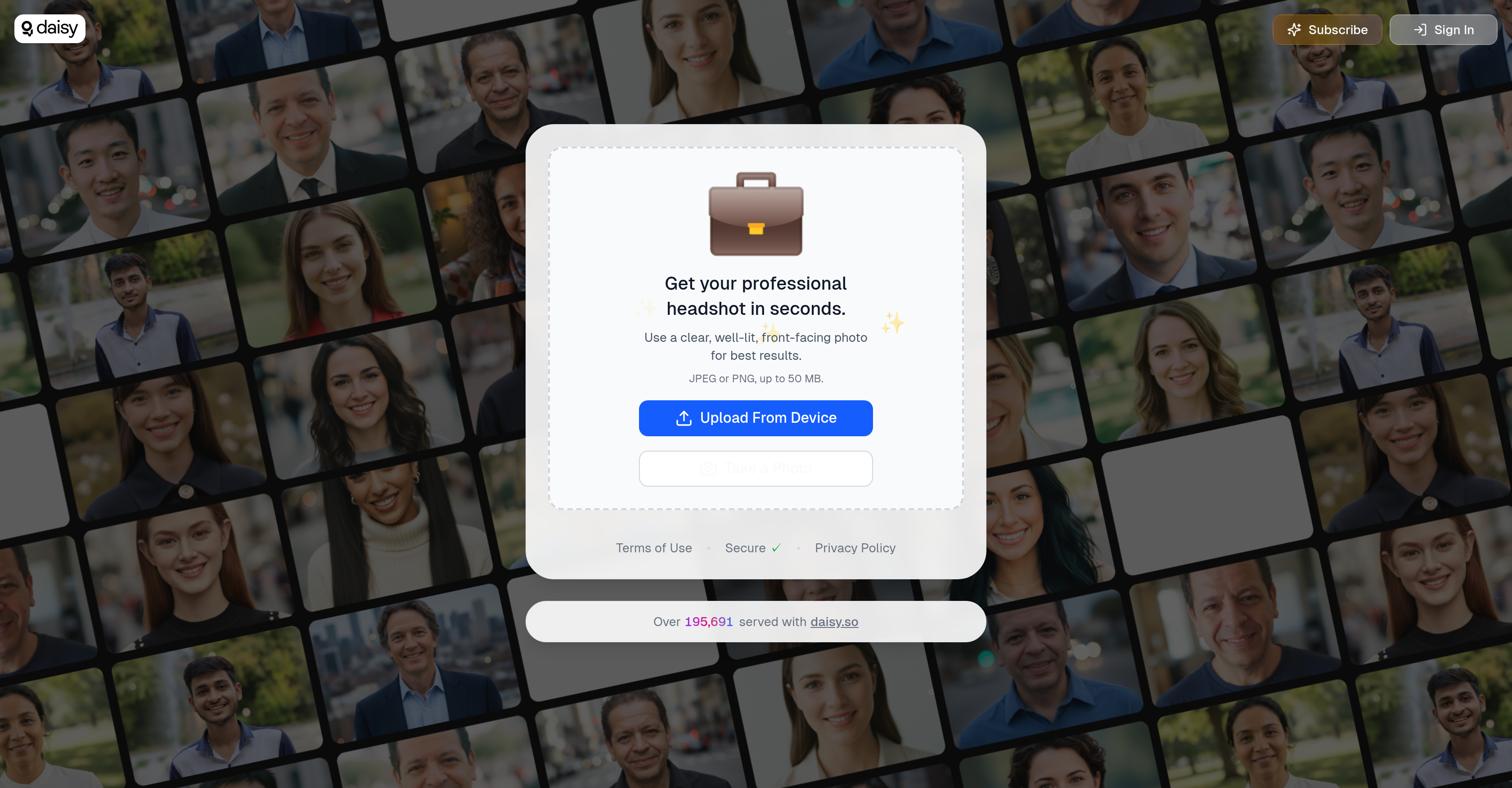 daisy | LinkedInPro - Screenshot showing the interface and features of this AI tool