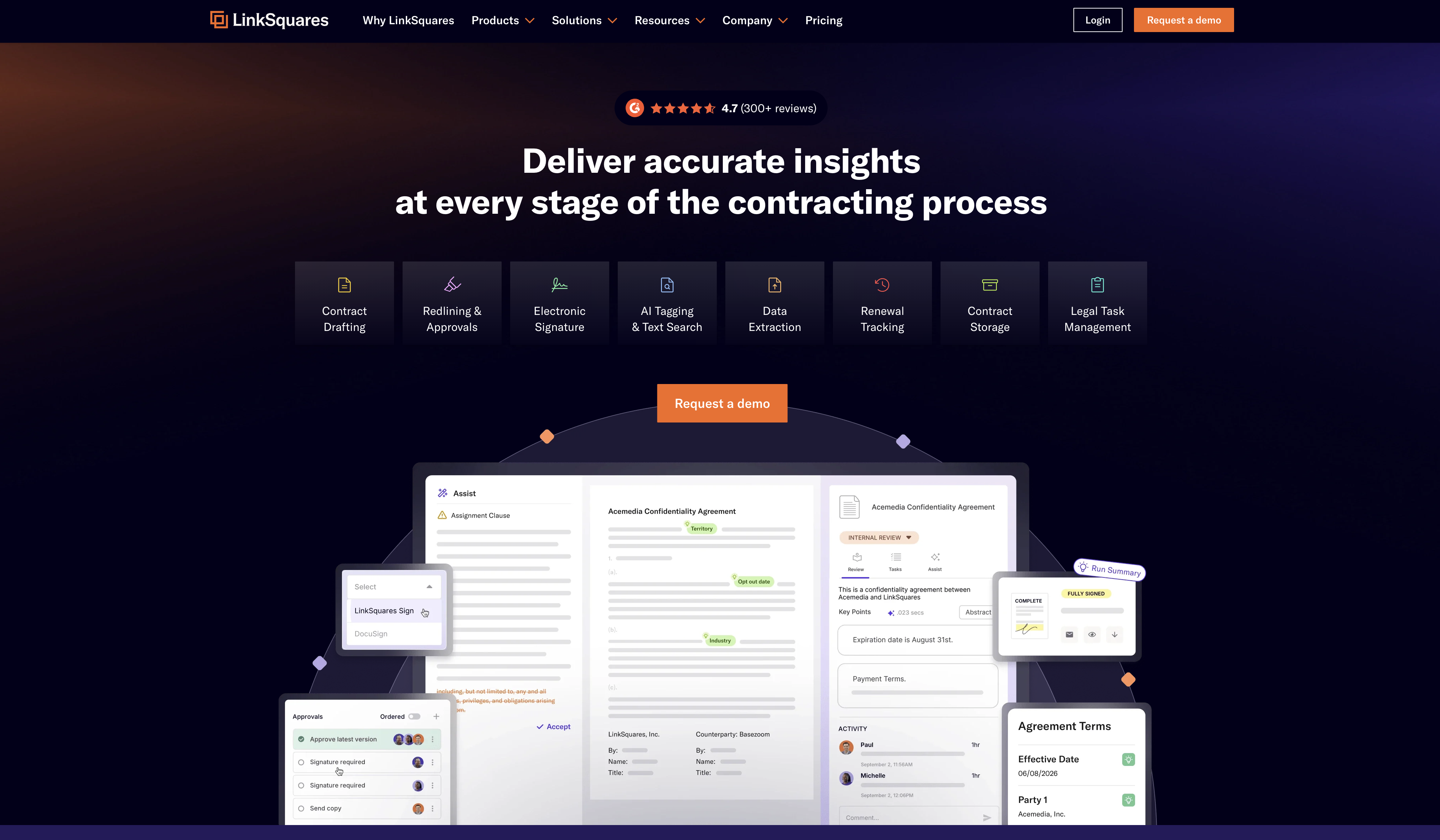 Linksquares - Screenshot showing the interface and features of this AI tool